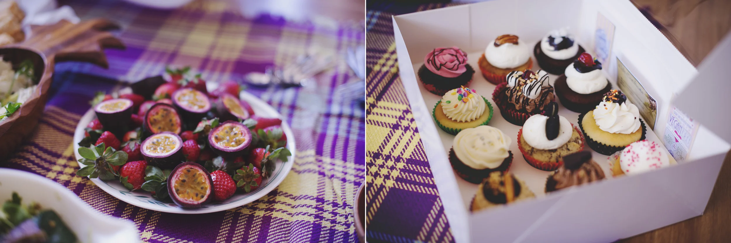  fresh fruit / most delicious vegan cupcakes from vivian and bridget <3