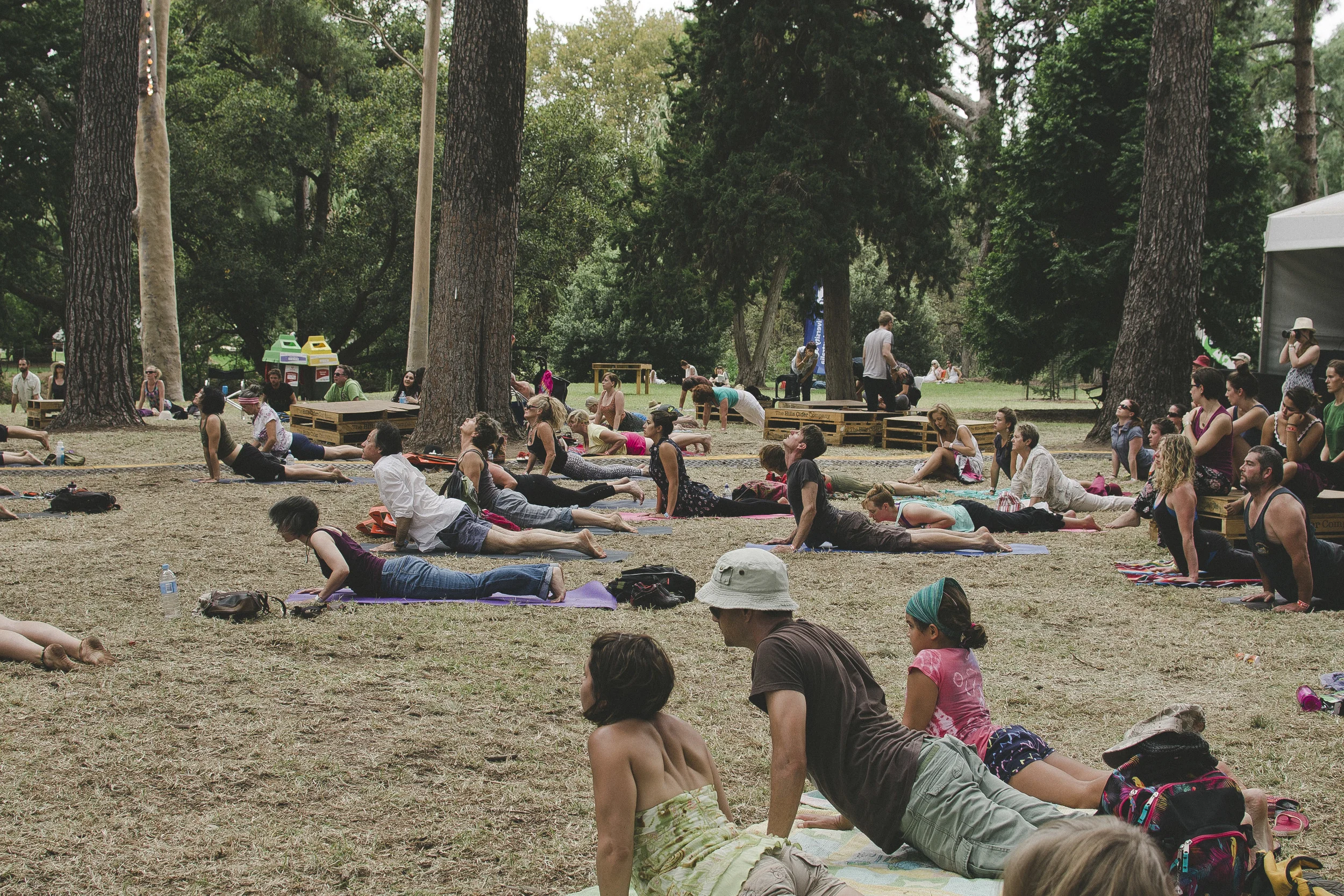 Yoga in the park