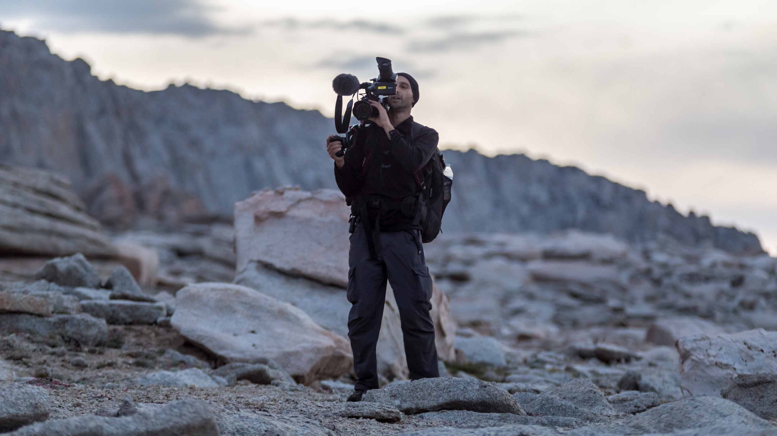 Filming at dawn on Mount Langley.jpg