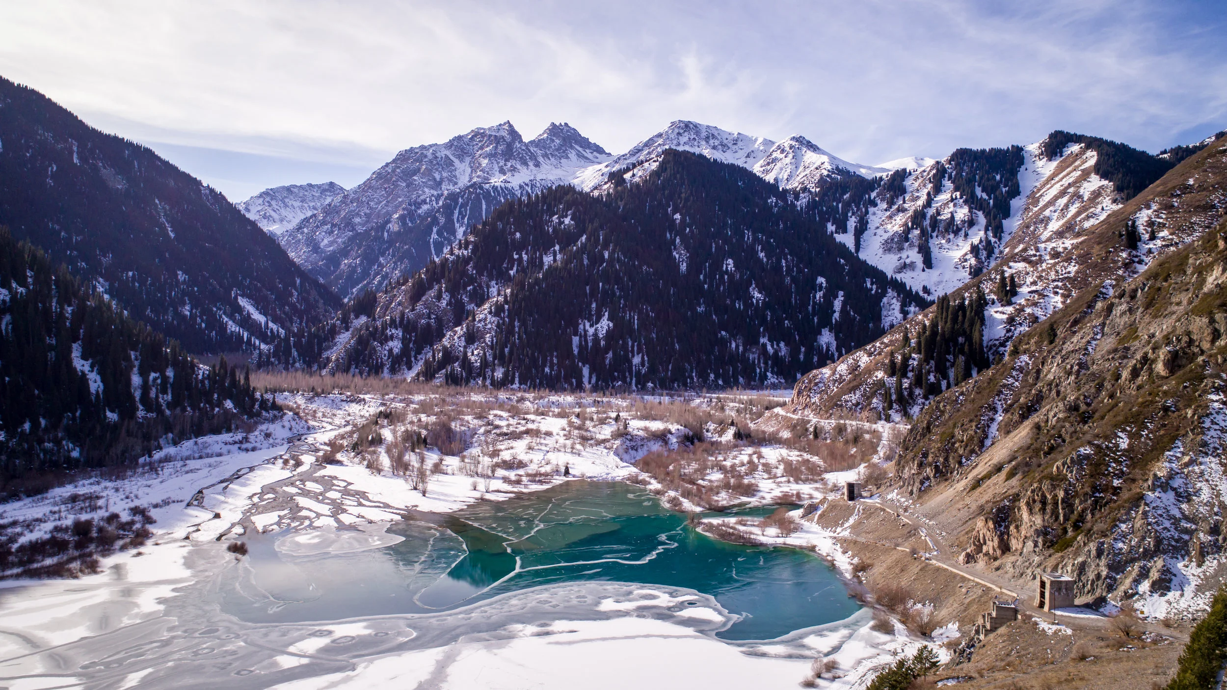 Lake Issyk, taken with Phantom 4 Pro