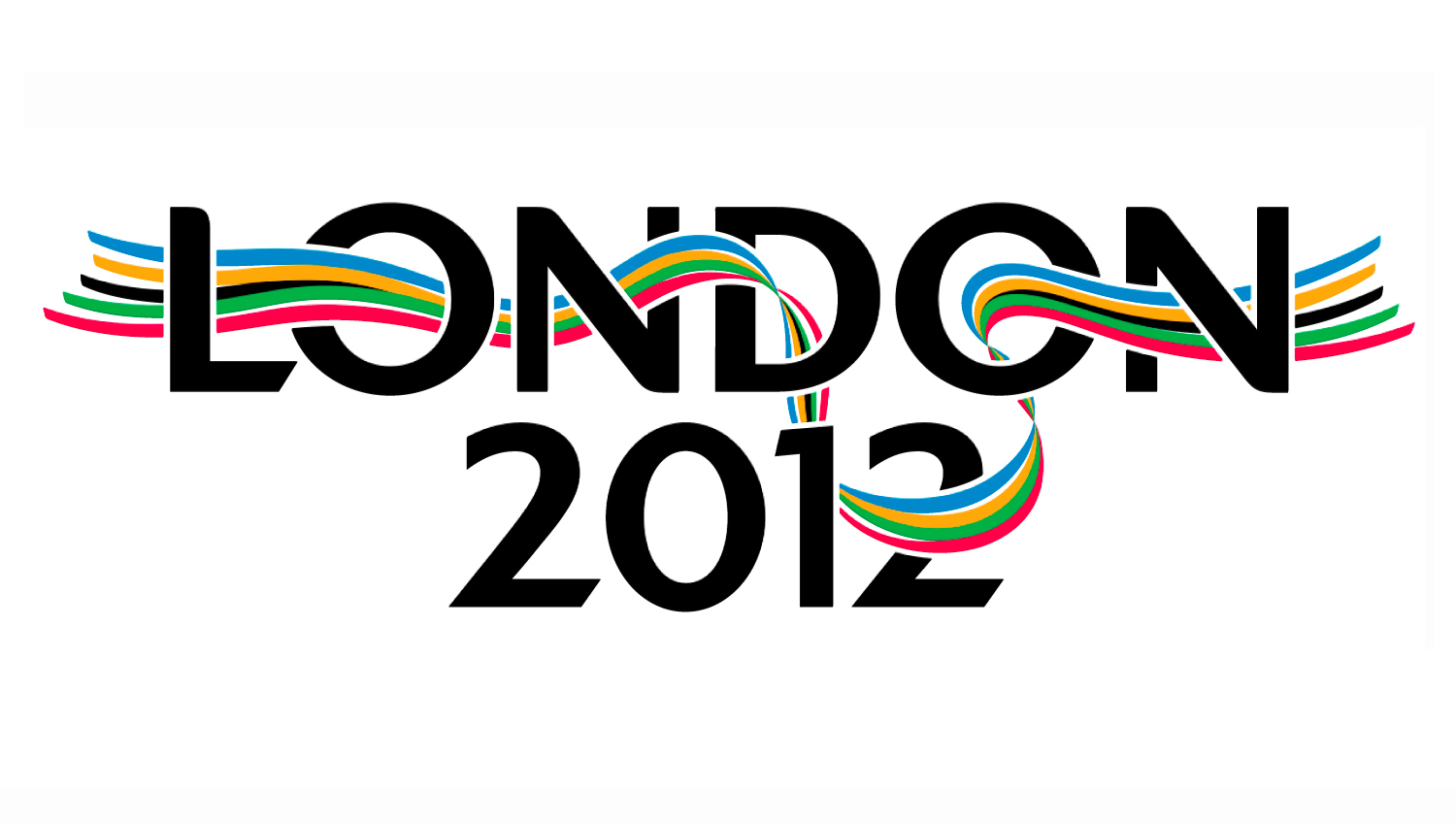 Olympic Bid Logo: ribbon illustration and typography