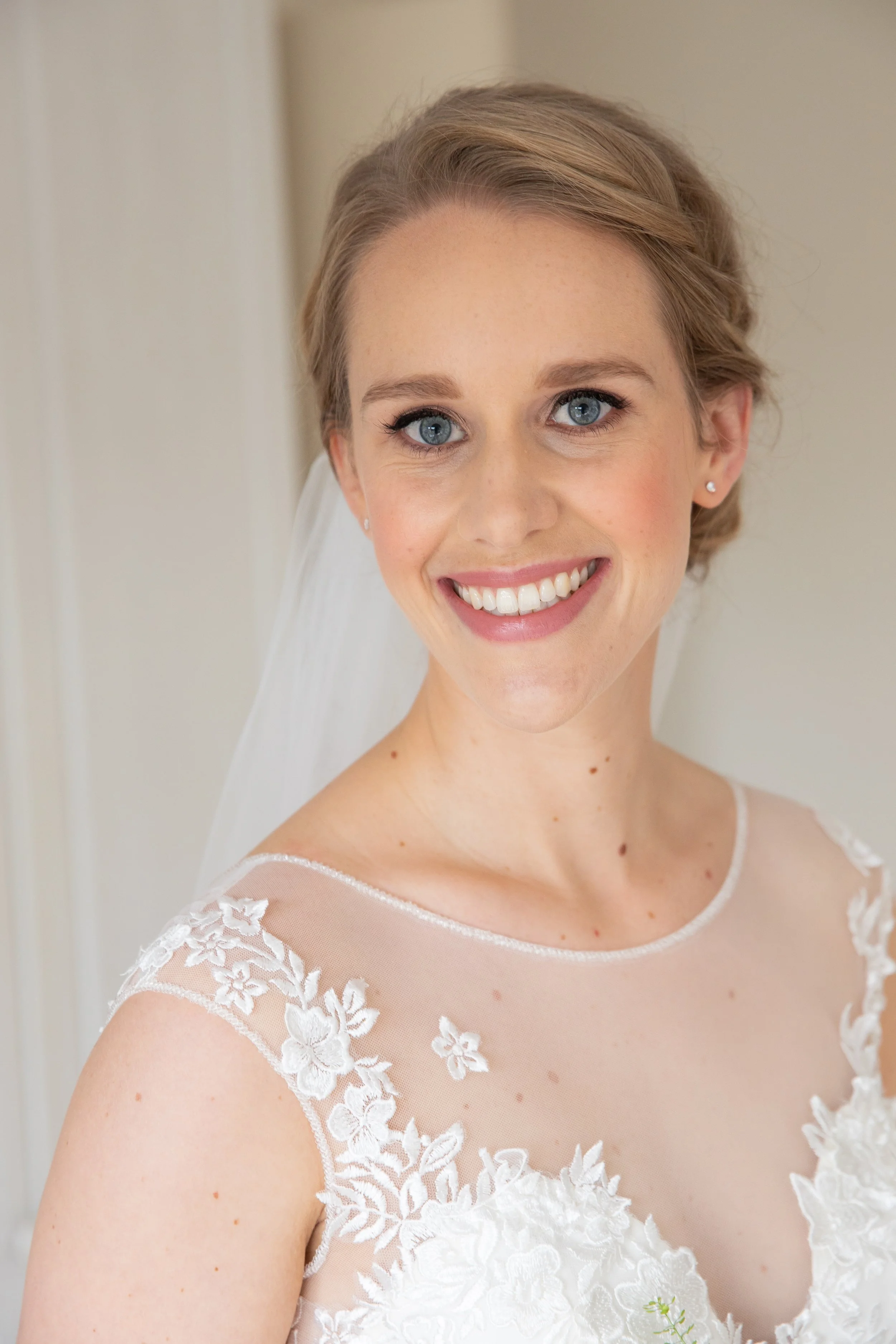 Beautiful bridal makeup for natural bride Alison