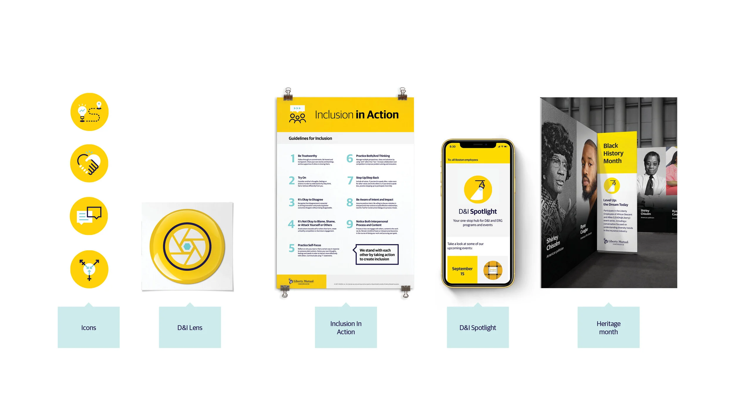   Concept 3 -  pushed brand even further. Made icons more detailed and graphic. 