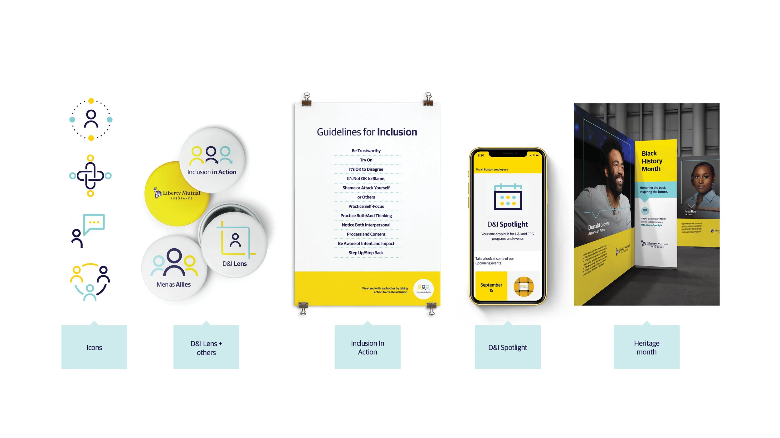   Concept 2 -  icons focused on people / the individual.  