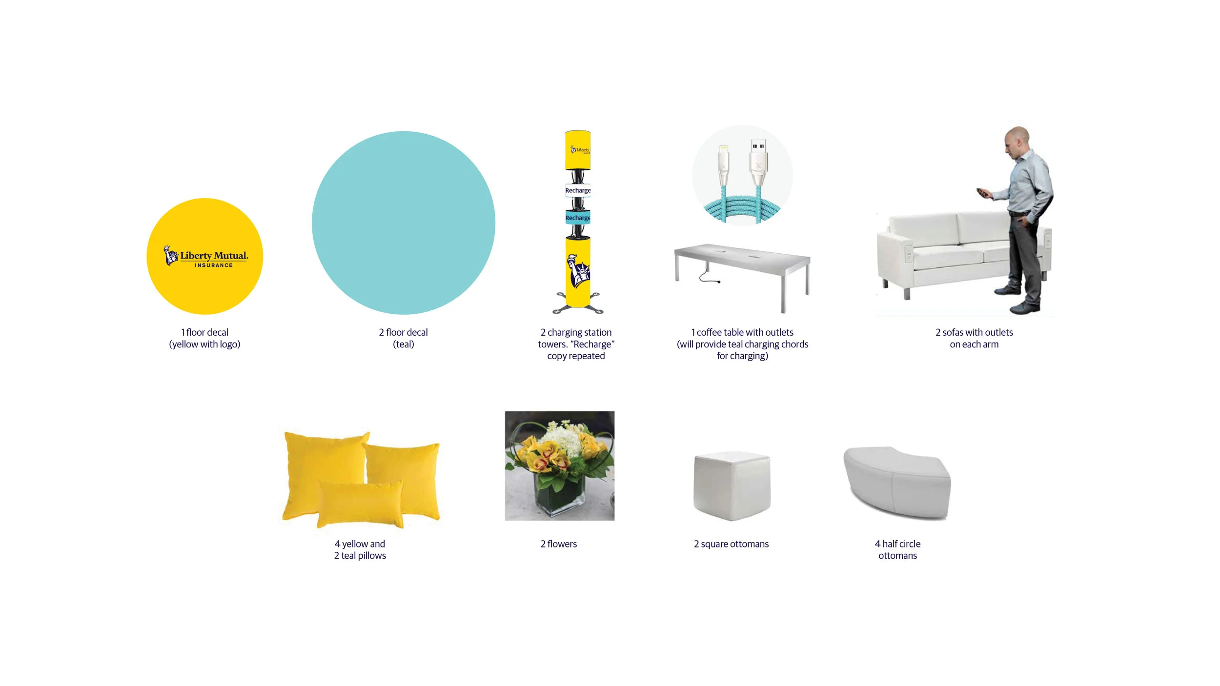   Props, flowers, furniture, activation and more  