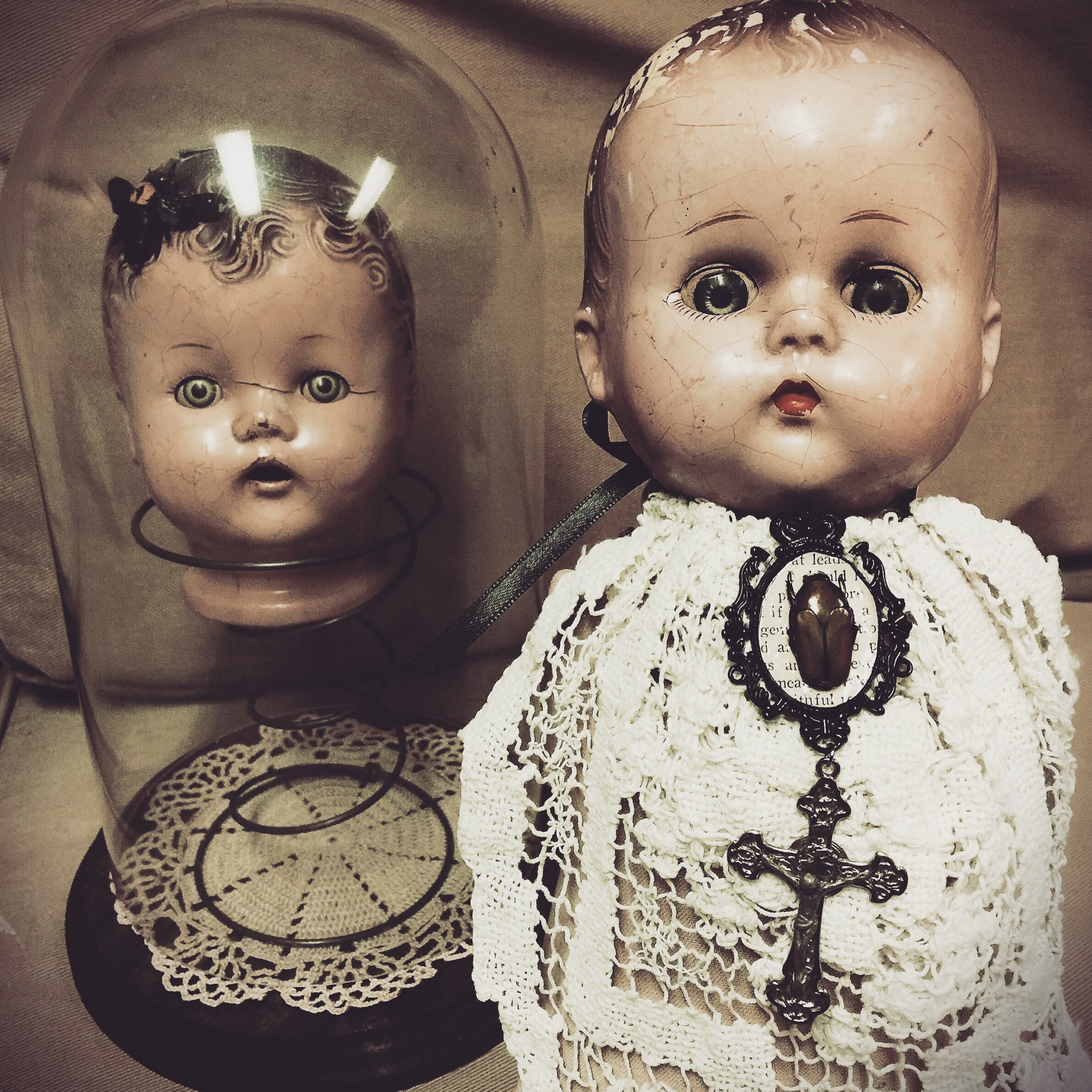 Vintage doll creations