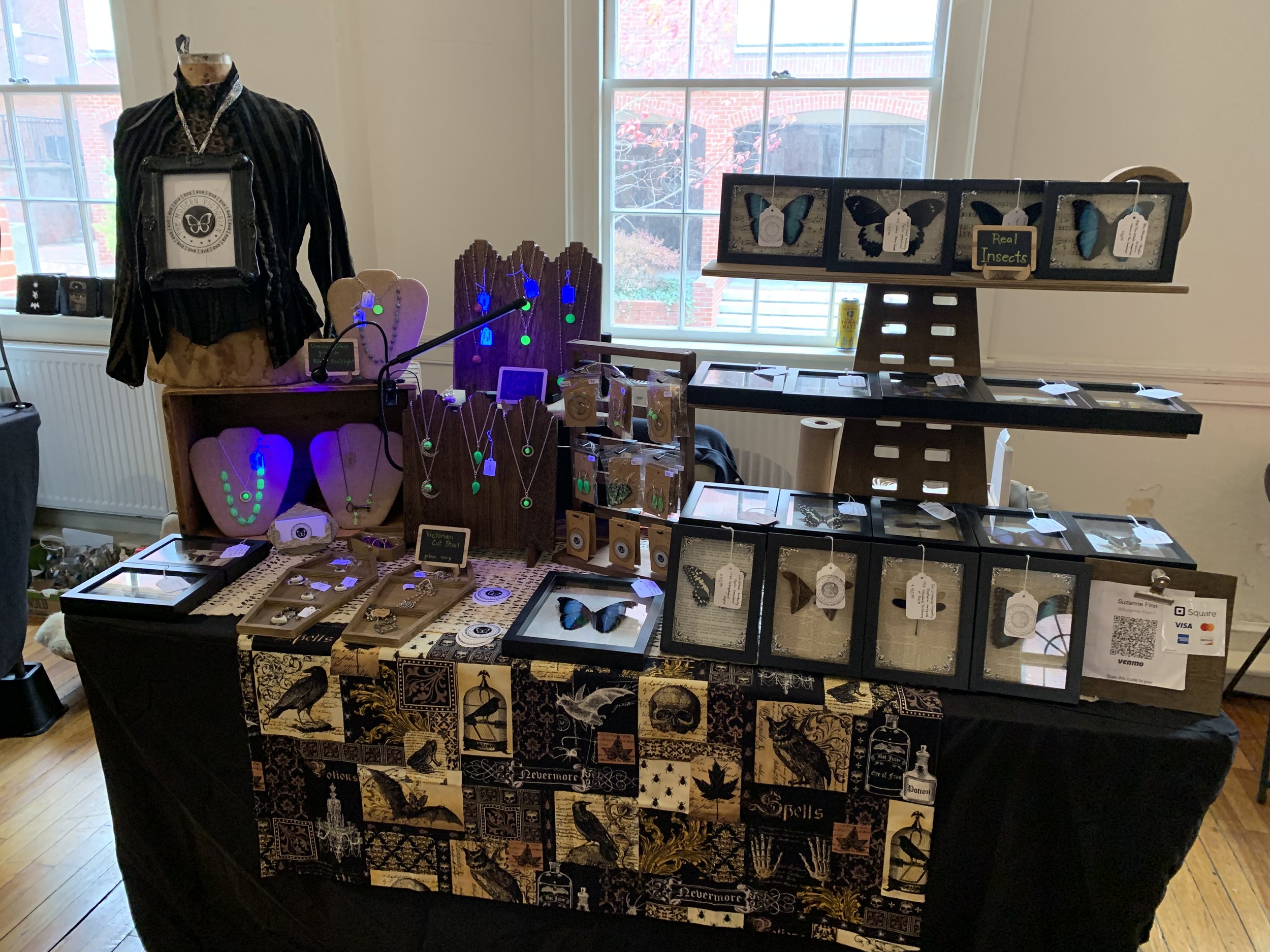 Display at Grave Tidings Market, Salem MA