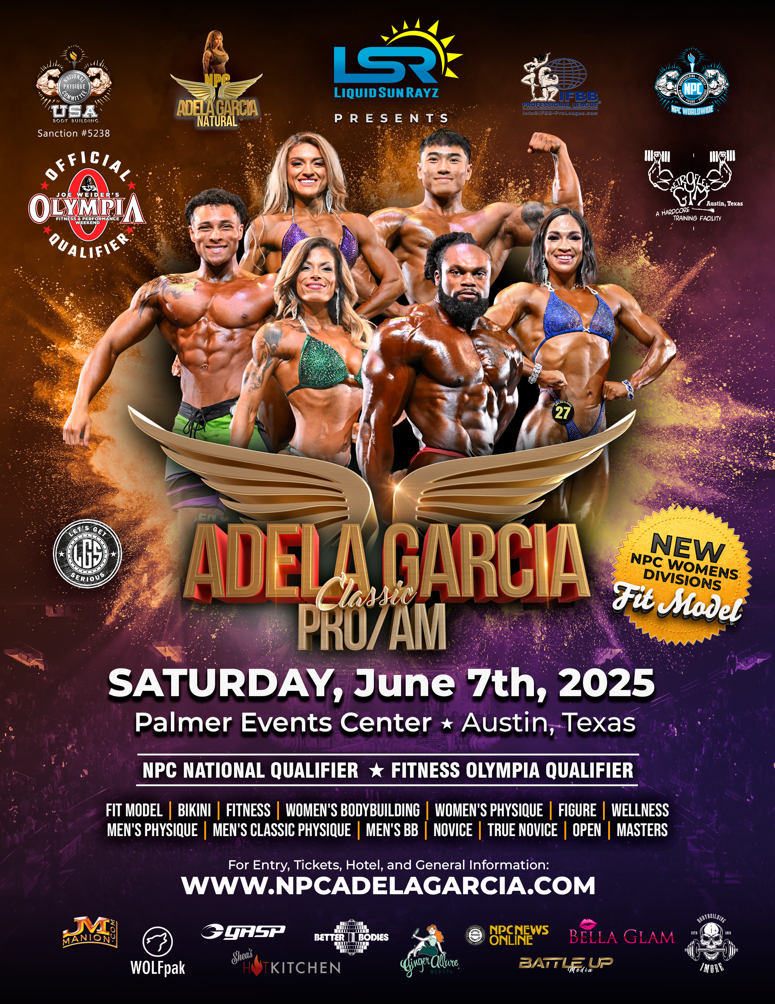 Adela Garcia PRO/AM 2026 – Official Event Poster Design