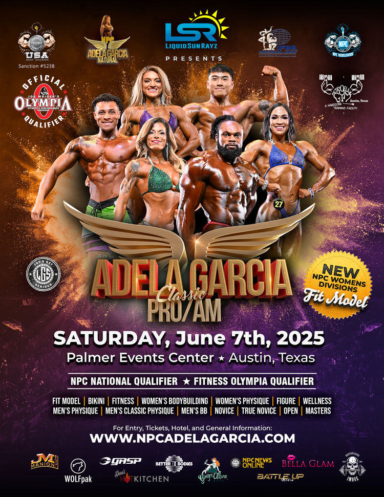 Adela Garcia Natural Pro/Am 2025 competition poster