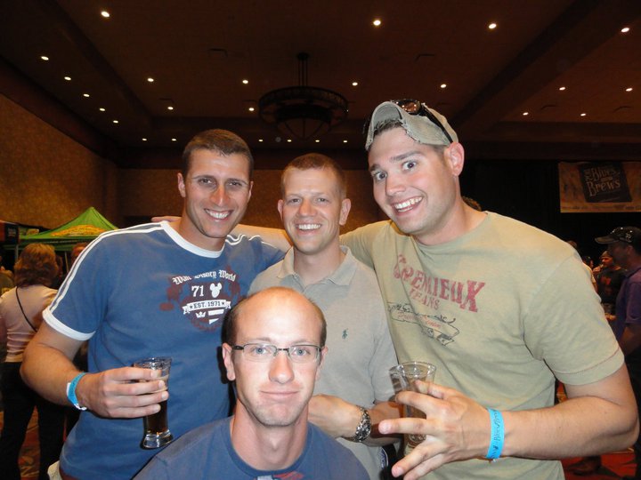 Army buddies Galen, Matty, Jeff and I at the Blues & Brews Festival in Albuquerque, NM. Yes, I know I look like a child.