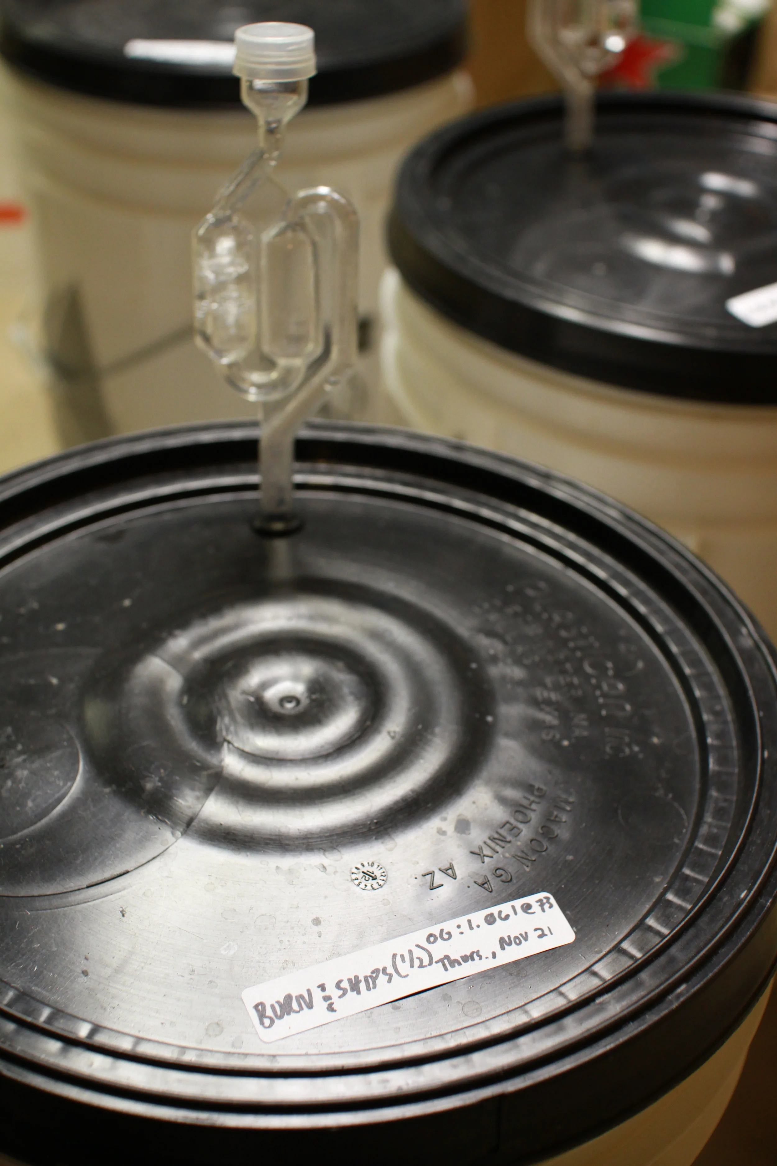 Fermentation of R&D batches in Auburn, NH.