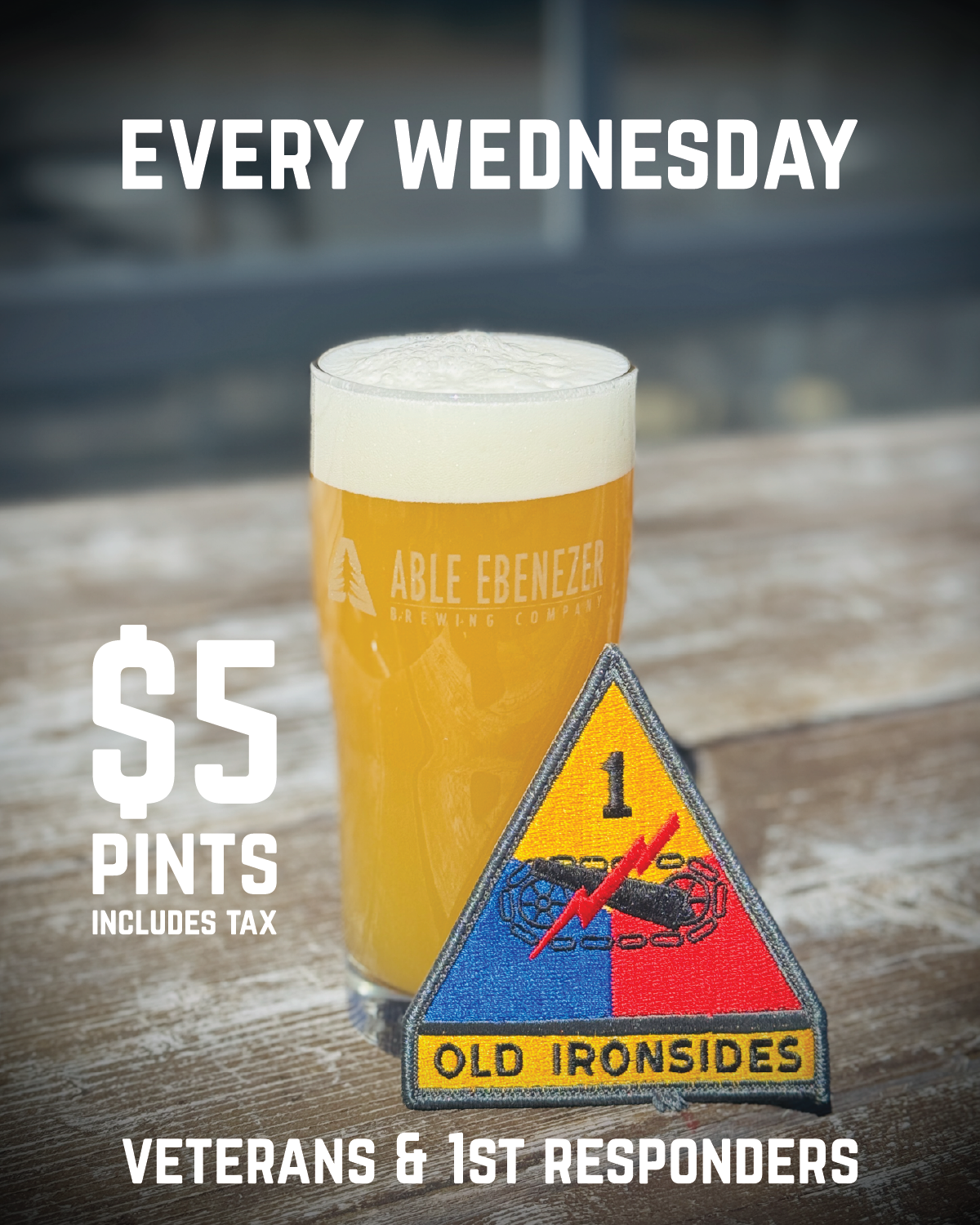 $5 Pints | Veterans & 1st Responders