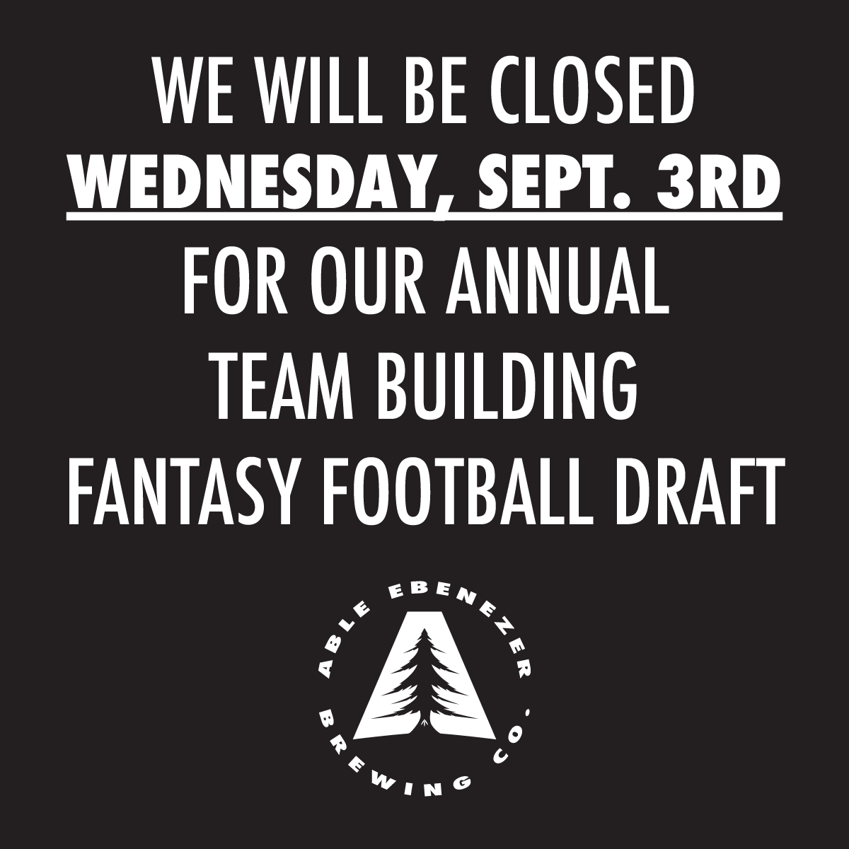 CLOSED - TEAM BUILDING DAY
