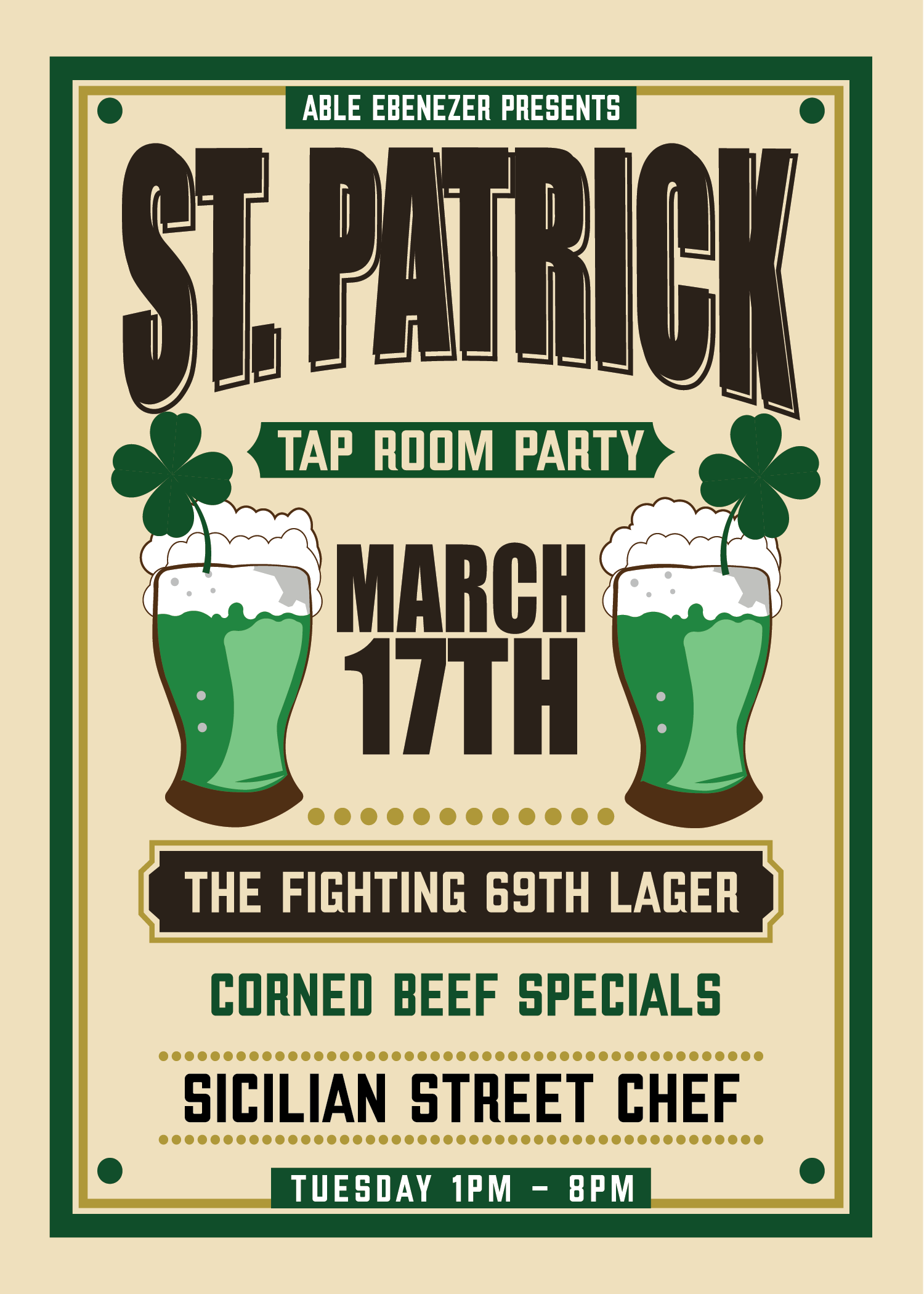 Special St. Patrick's Day (1PM-8PM)