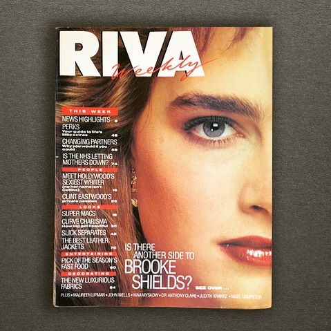 Magazines from our archives. Memorable Riva reunion lunch with @loubadermorrison @ianfindlay_iforma @chelseaartsclub @chickenshedstudios #editiorialdesign #coverdesign #magazinedesigners #magazinedesign