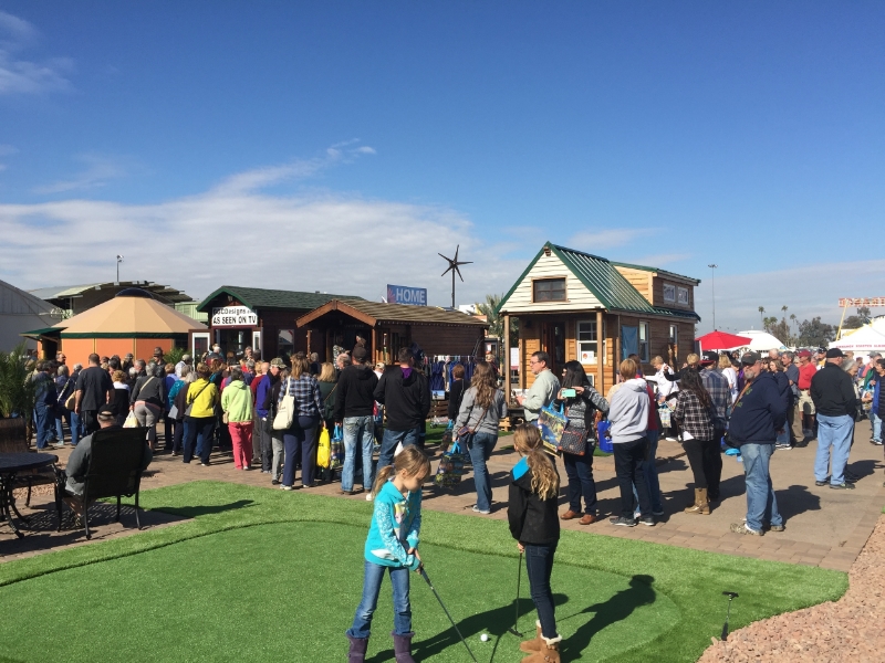 Tiny home village at the Maricopa Home Show in Phoenix
