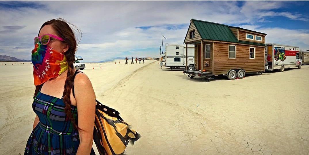 Burning Man in the black rock desert in NV
