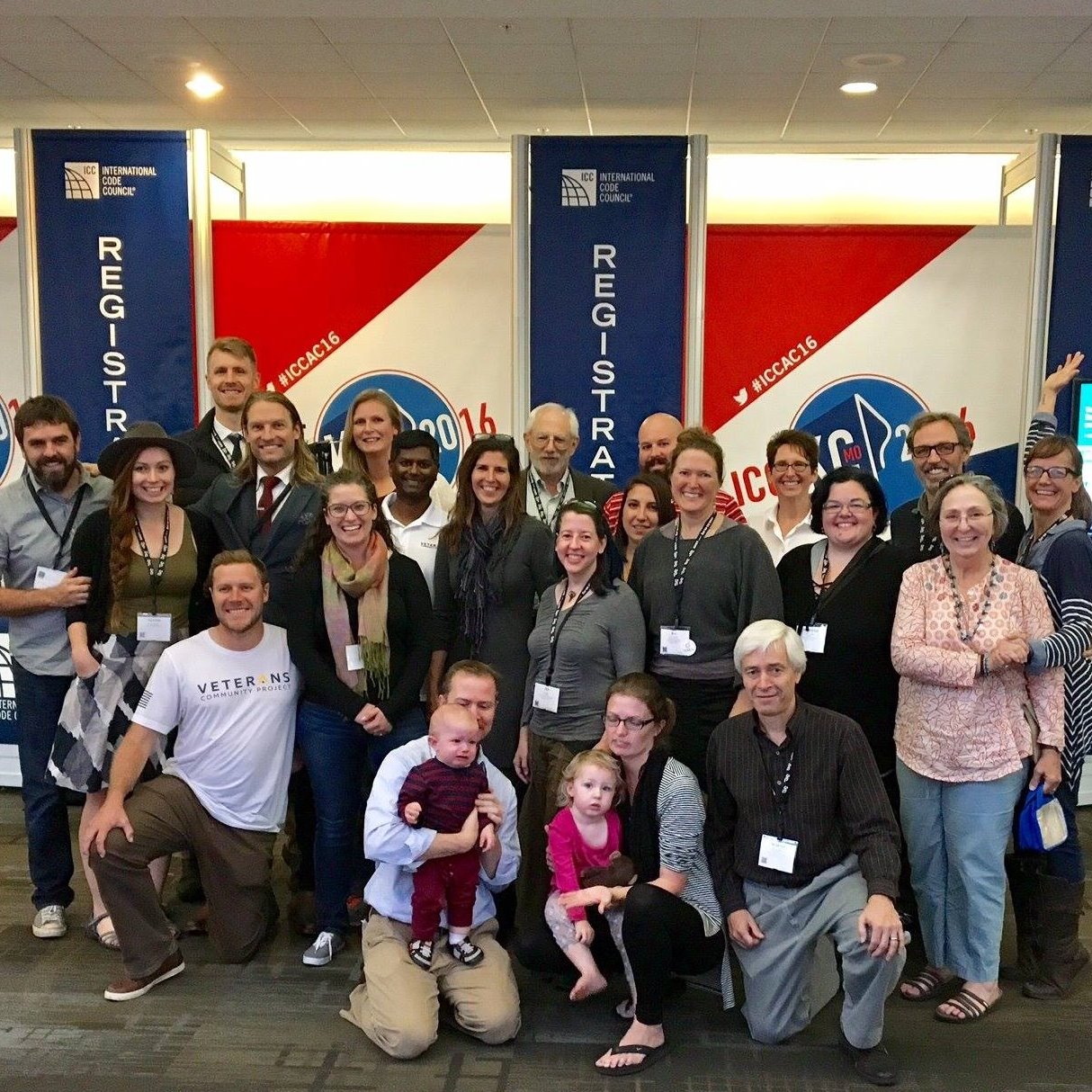 Tiny house advocate team at the ICC Public Hearings