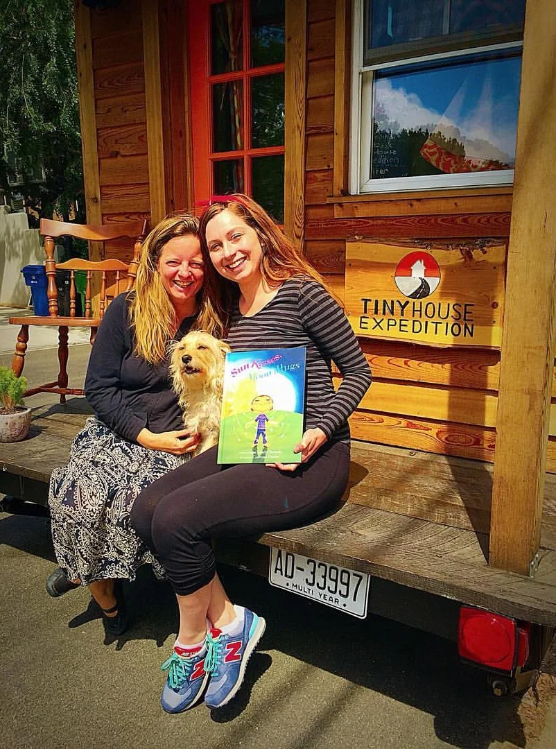 With my friend, Susan Bernardo, author of "Sun Kisses Moon Hugs" & "The Big Adventures of Tiny House"