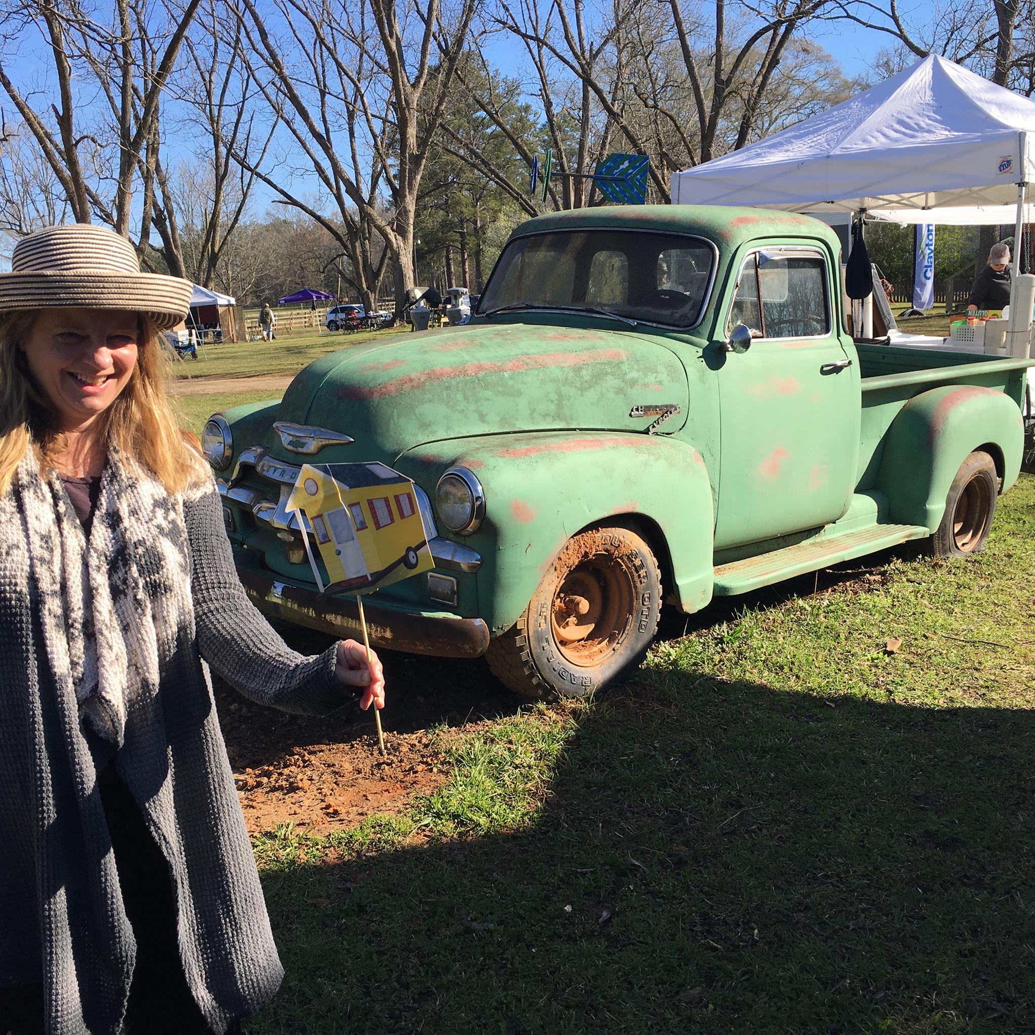 Susan and Tiny at the Georgia Tiny House Festival. Photo by Kevin Polk