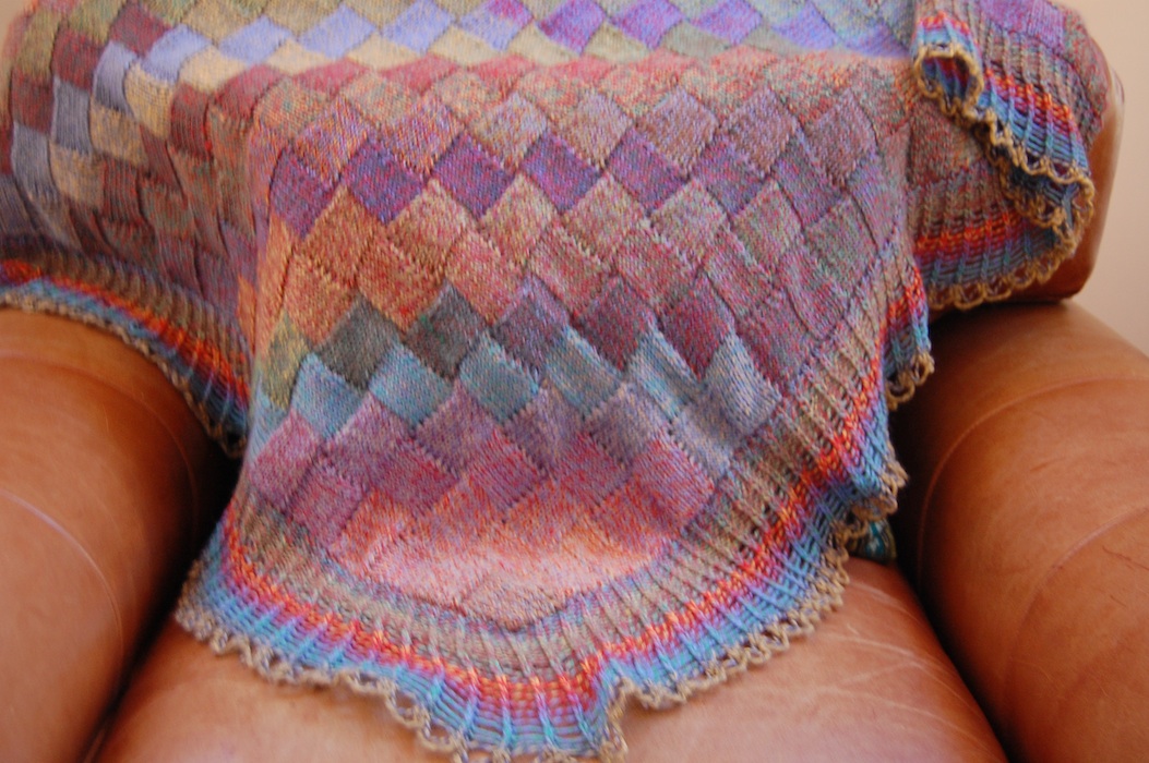 Entrelac Shawl by Alex Lear