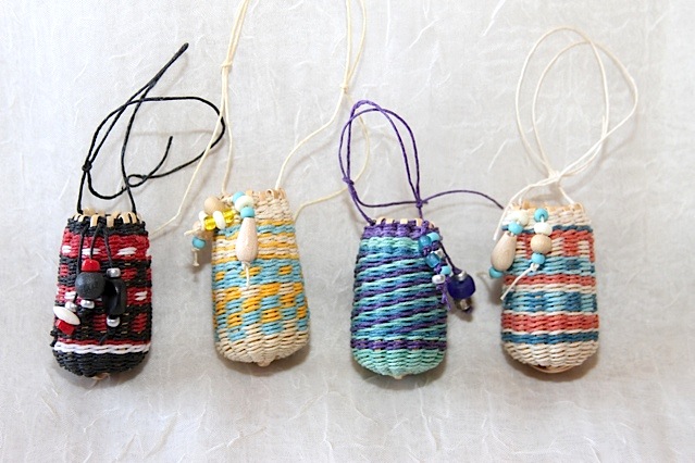 Miniature Baskets Woven by Melinda Bell