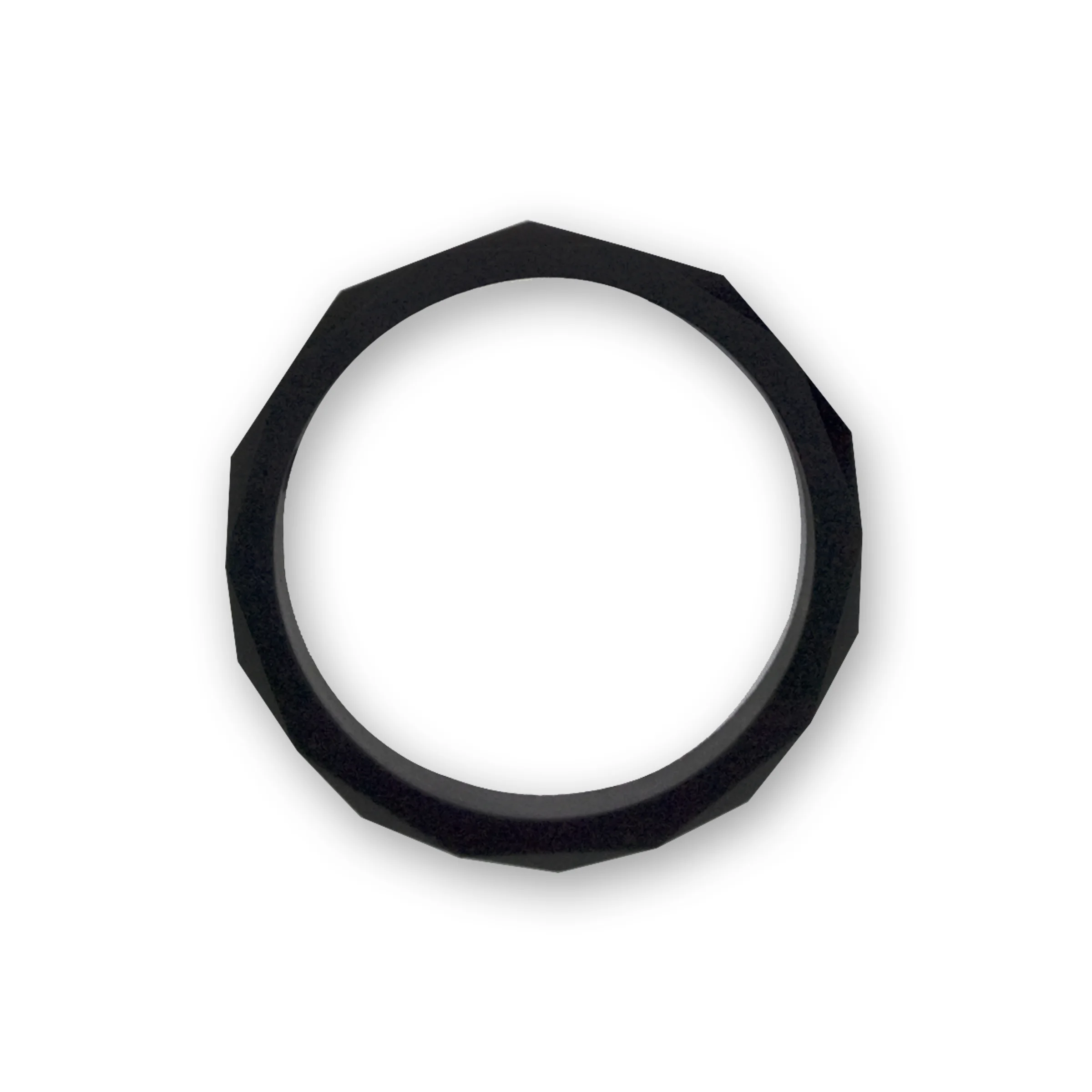 Black faceted bangle