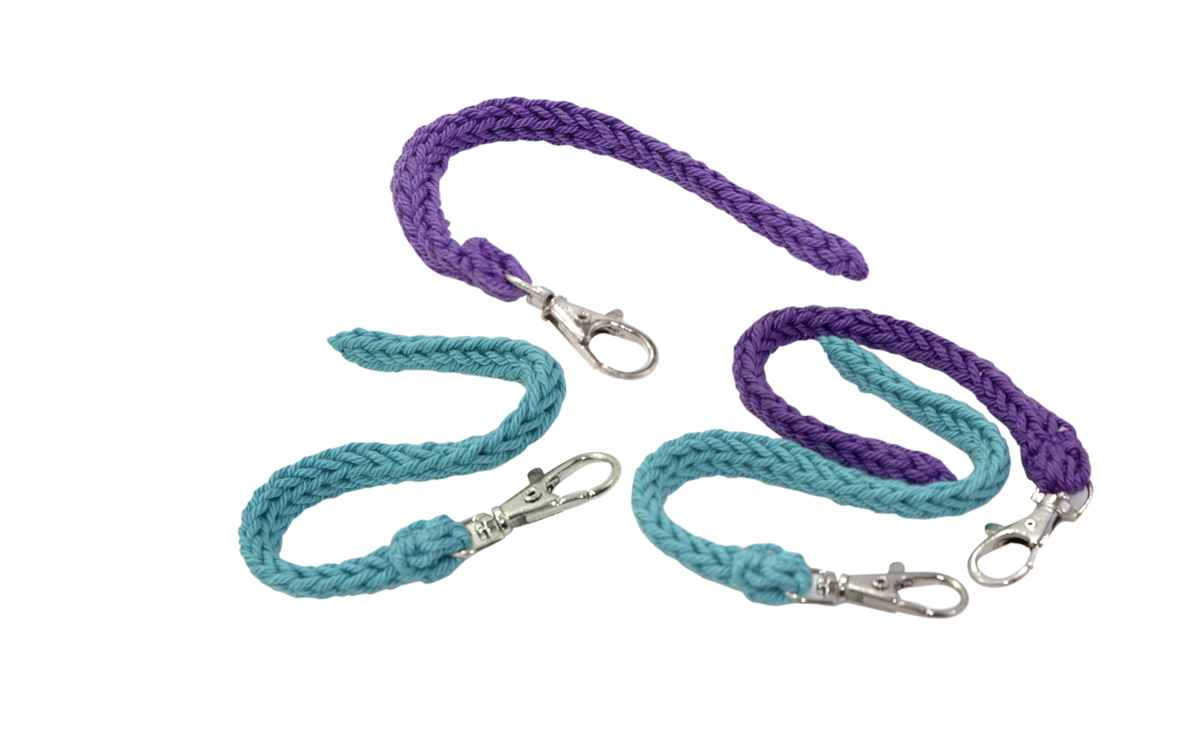 Short Fidget Cords in Turquoise and Grape
