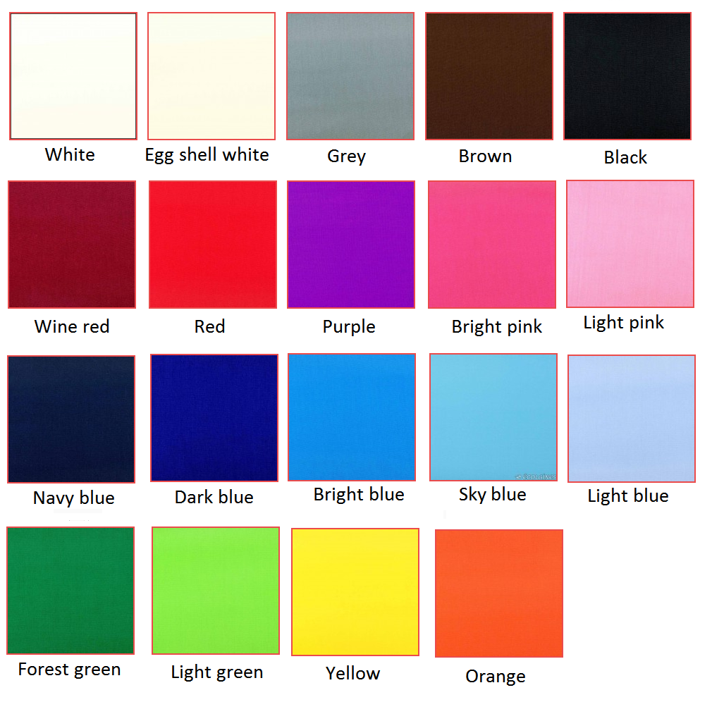 Weighted blanket colors