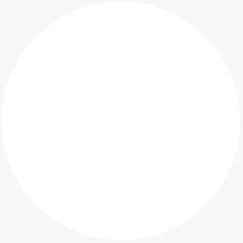 Photo description: White circle on a square light grey background.
