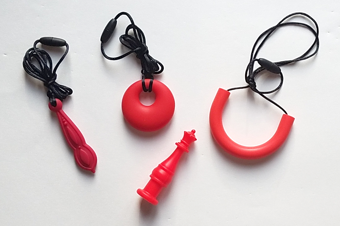 From left: Claret dulcimer, scarlet annular, red chess queen, red Ch-U tube.