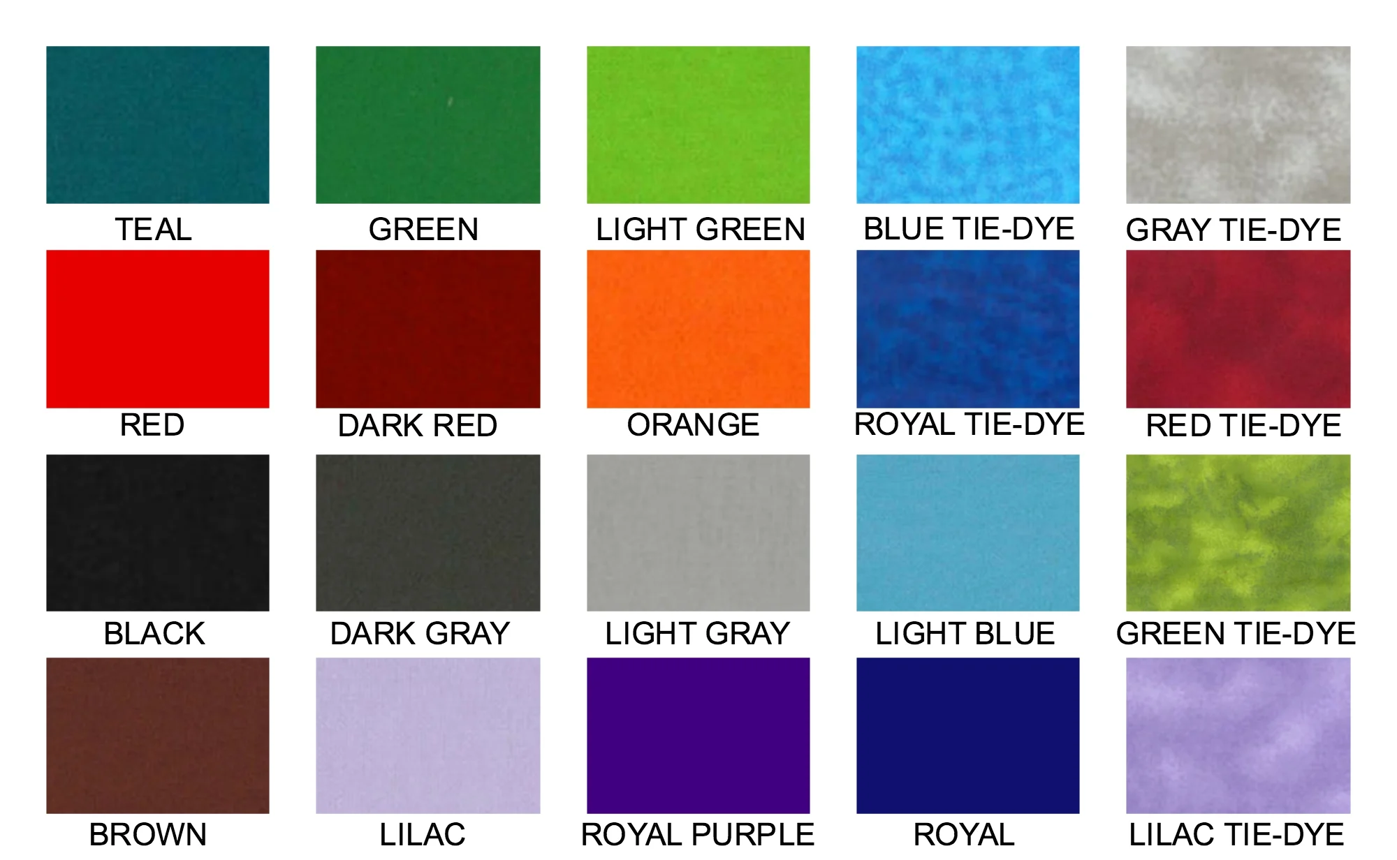 Weighted blanket colors