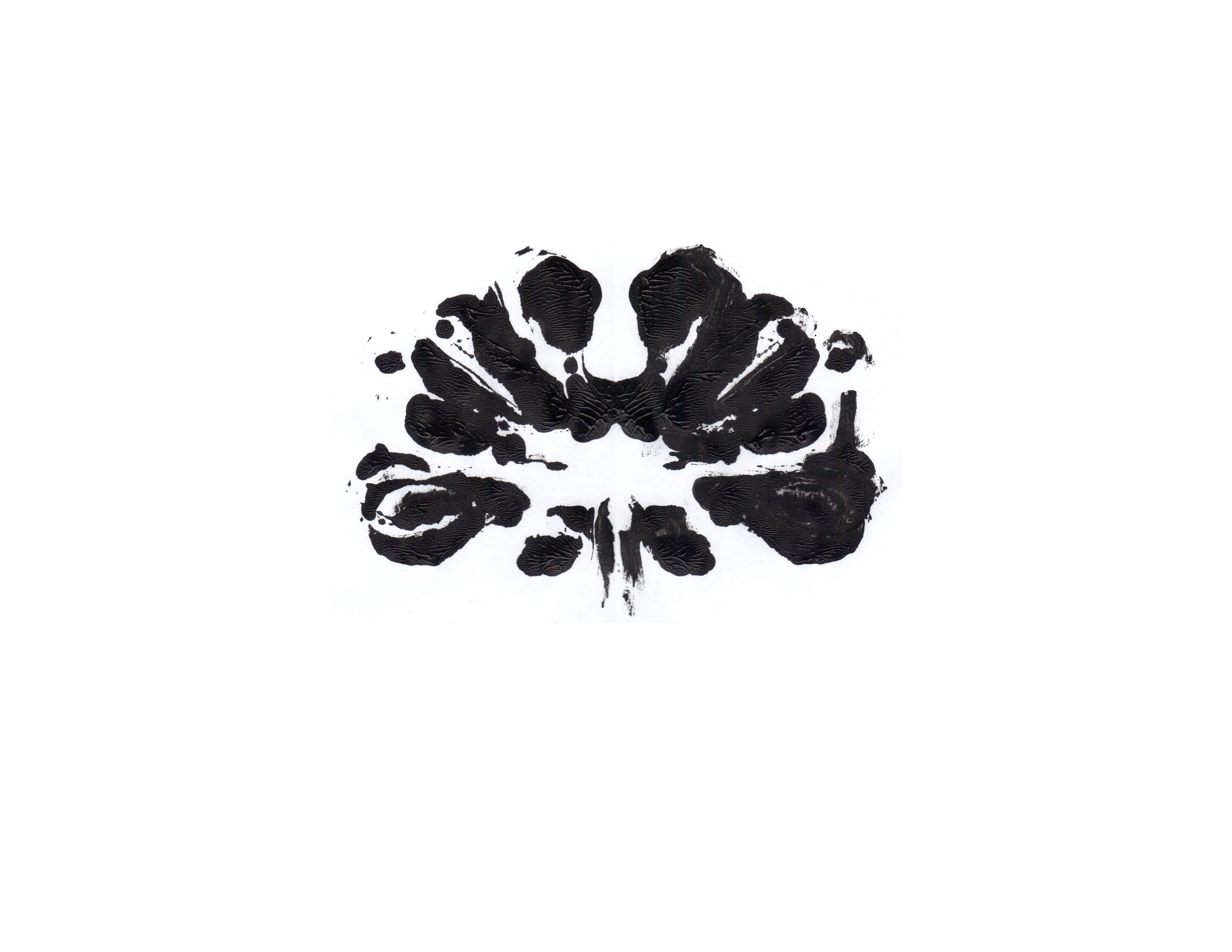initial chosen rorschach ink blot