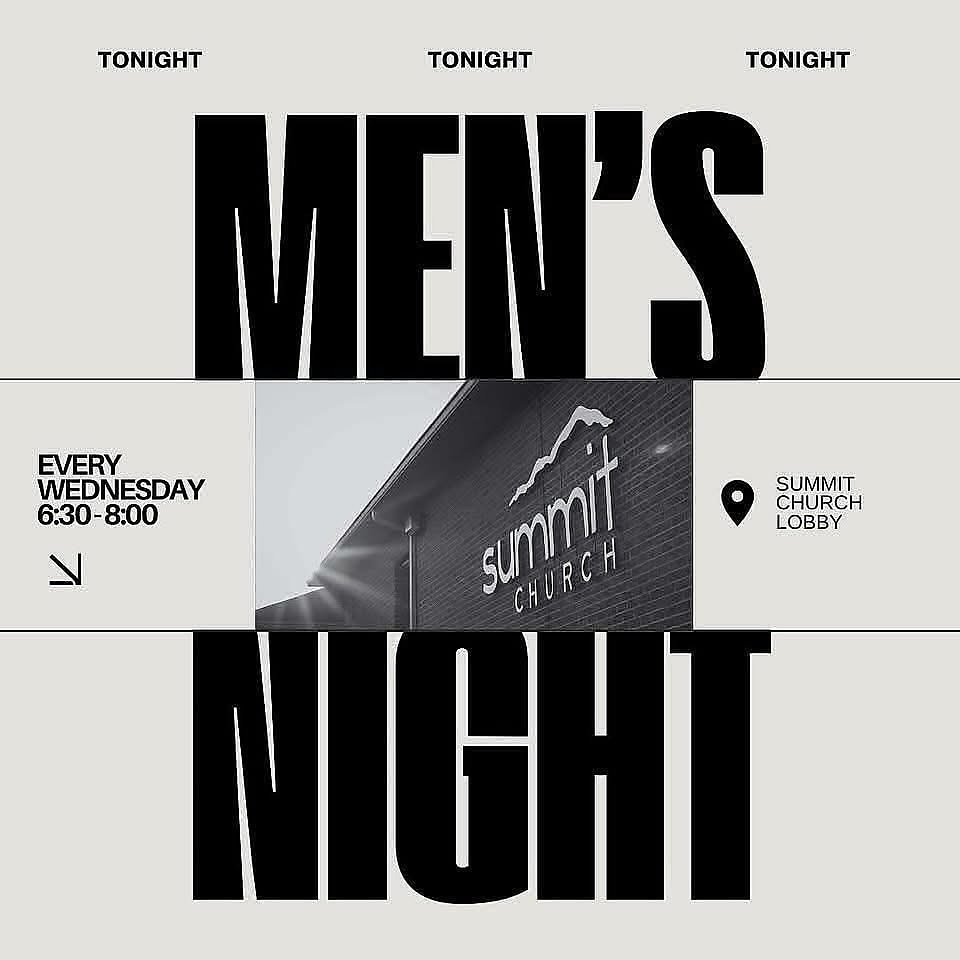 Men! Don&rsquo;t forget! Tonight! 6:30! 
Grab a friend, your Bible, and be ready for the Word! #ironsharpensiron