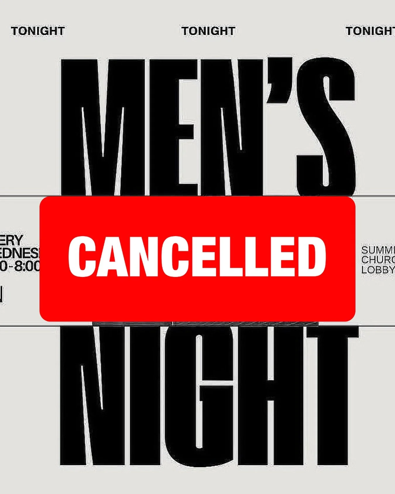 MEN! No meeting tonight! Instead - plan to join us for the fourth and final night of our FALL Revival with Preacher Jay! Starts at 6:00! See you soon! #revivalsintheair #summitelkins #signsandwonders