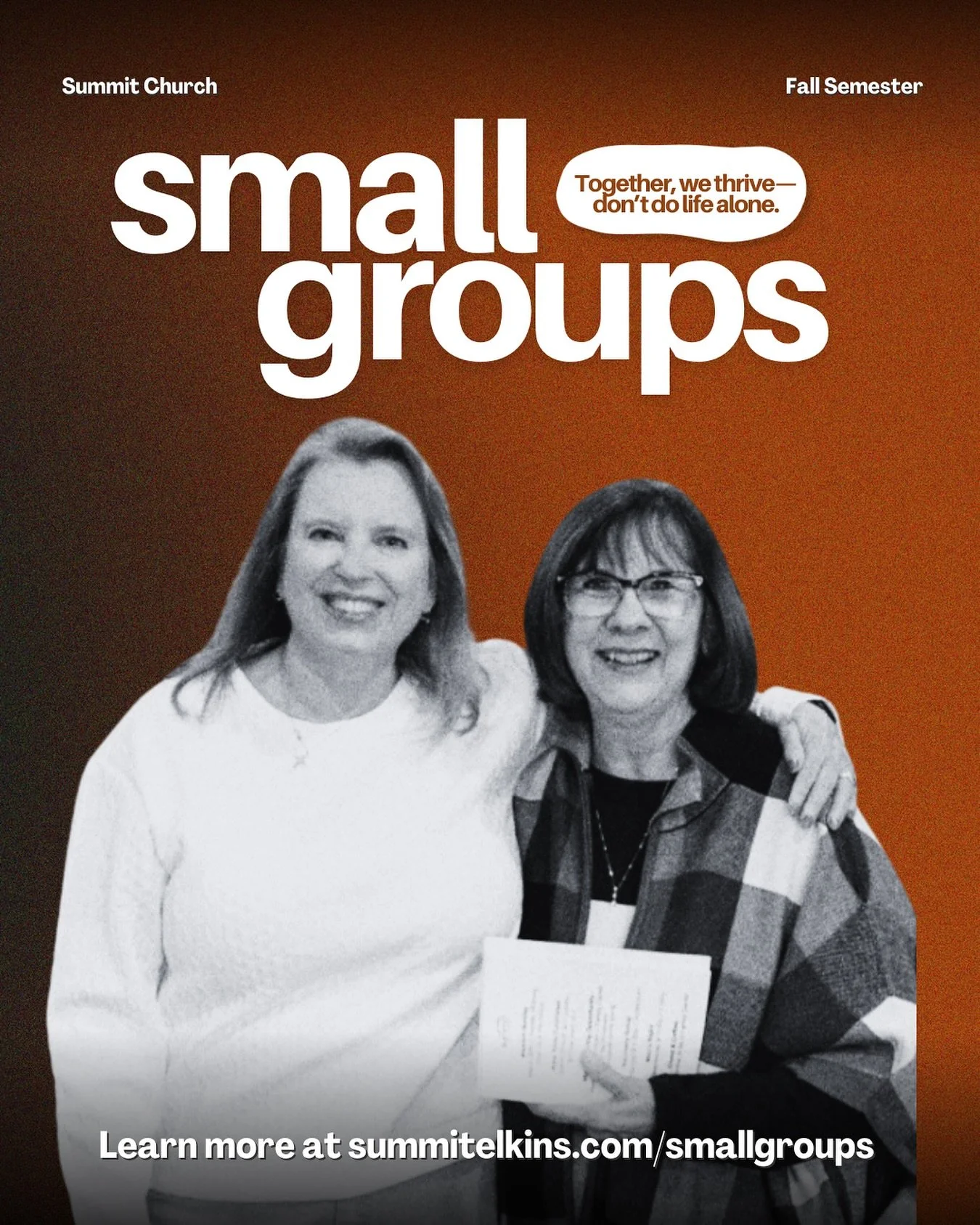 Small groups are OPEN! Sign up online! #community #madeformore #summitelkins
