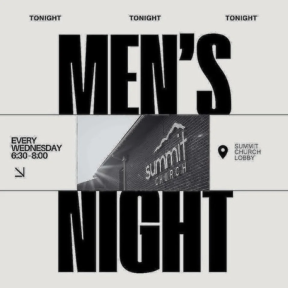 MEN! TONIGHT! 6:30 PM! Men&rsquo;s night!