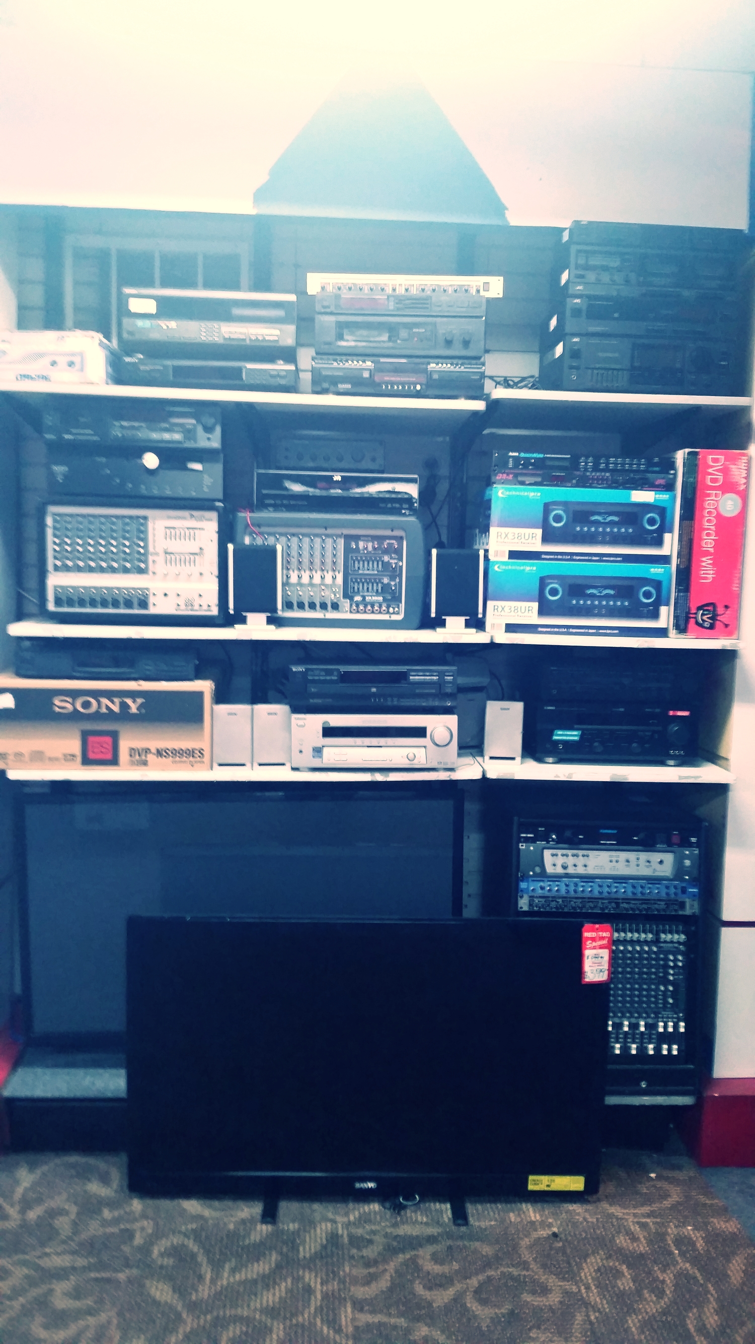 We are a one stop shop for audio equipment. Everything ranging from receivers and speakers, to a full studio set-up