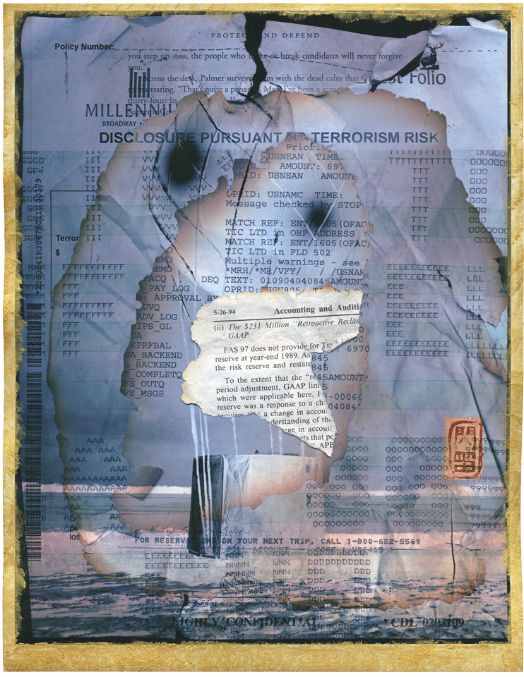 Sean Smuda, Blown Derivative for Antarctica mixed media, 8 1/2" x 11", 2009