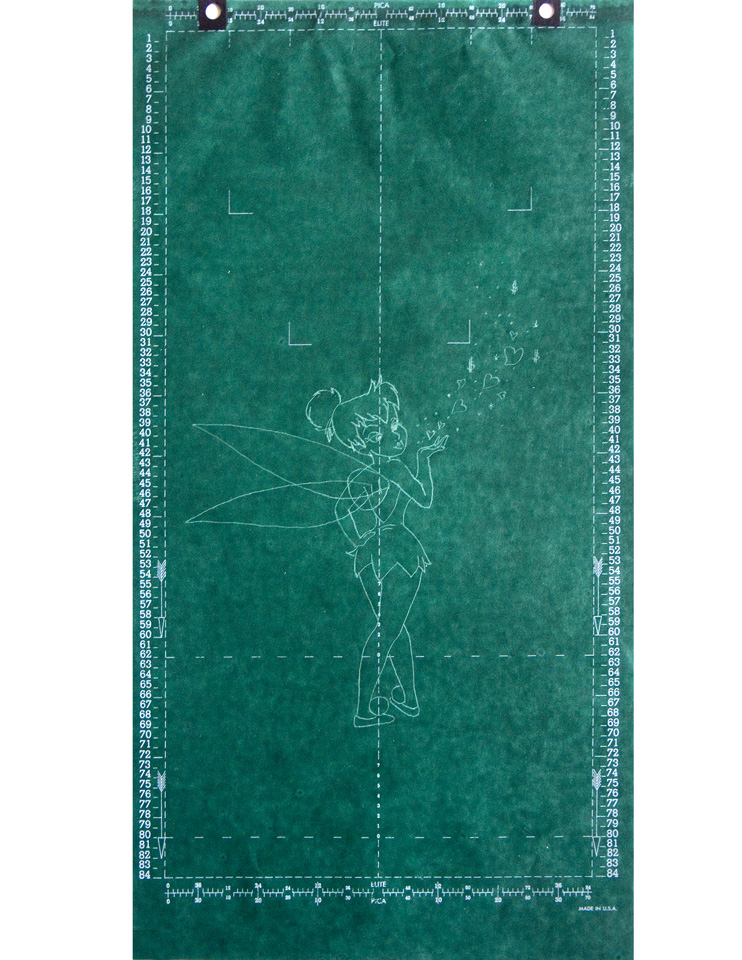 Abraham Renko, Blown Derivative for Iceland (the Tinkerbell effect) mixed media, 8 1/2" x 17", 2010
