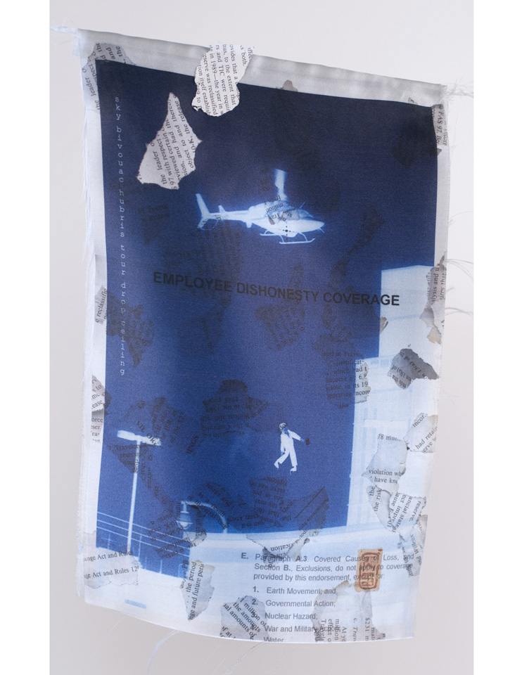 Sean Smuda, Blown Derivative for Iraq mixed media, 8 1/2" x 11", 2011