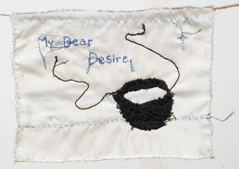Janet Lobberecht, Blown Derivative for Antarctica 11" x 17", embroidery, 2009