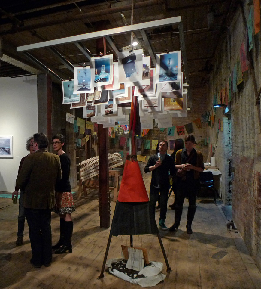 Fastnet Rock Installation at the Soap Factor y , 2014 mixed media, dimensions variable