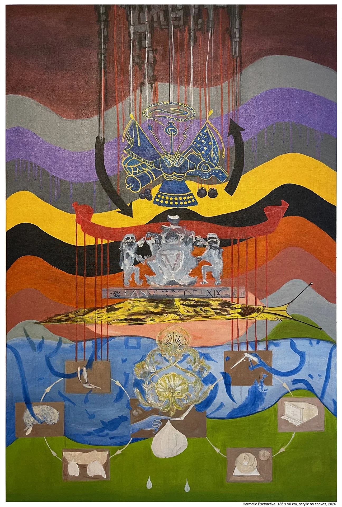 Dept. of War, 135 x 90 cm, acrylic on canvas, 2026