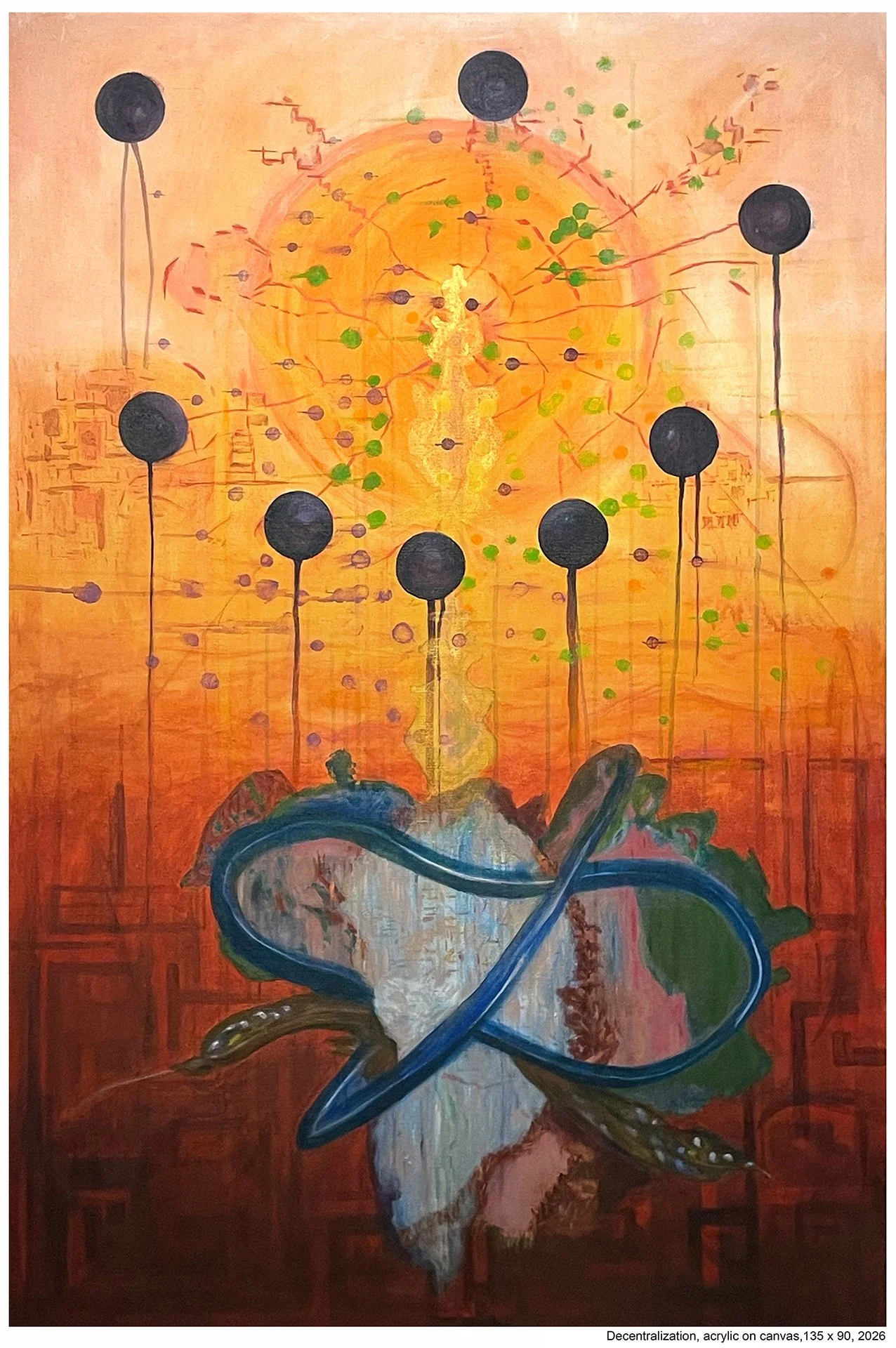 Operation Absolute Resolve, 135 x 90 cm, acrylic on canvas, 2026