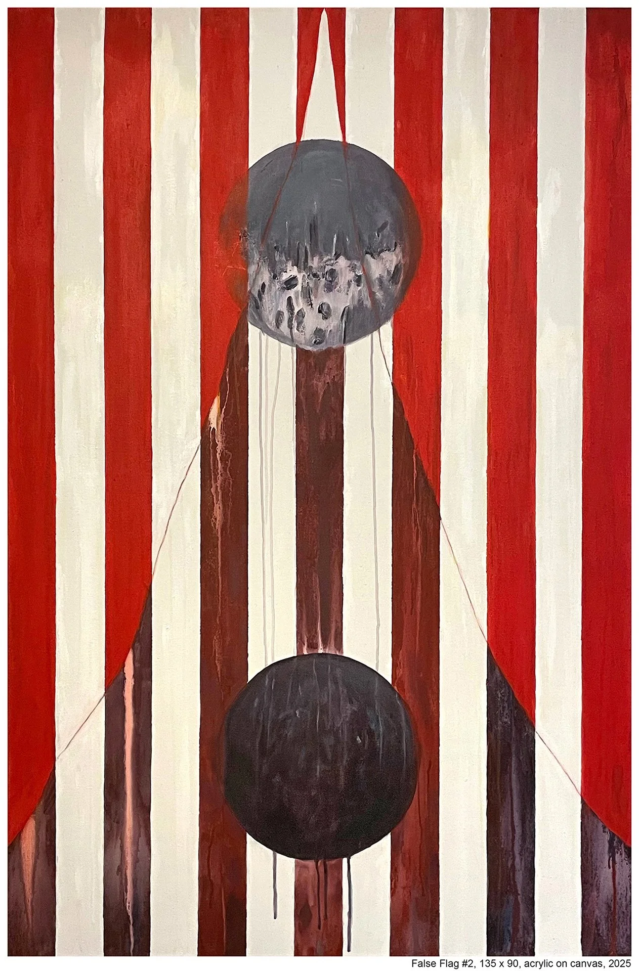 Analog, 135 x 90 cm, acrylic on canvas, 2025 – 6