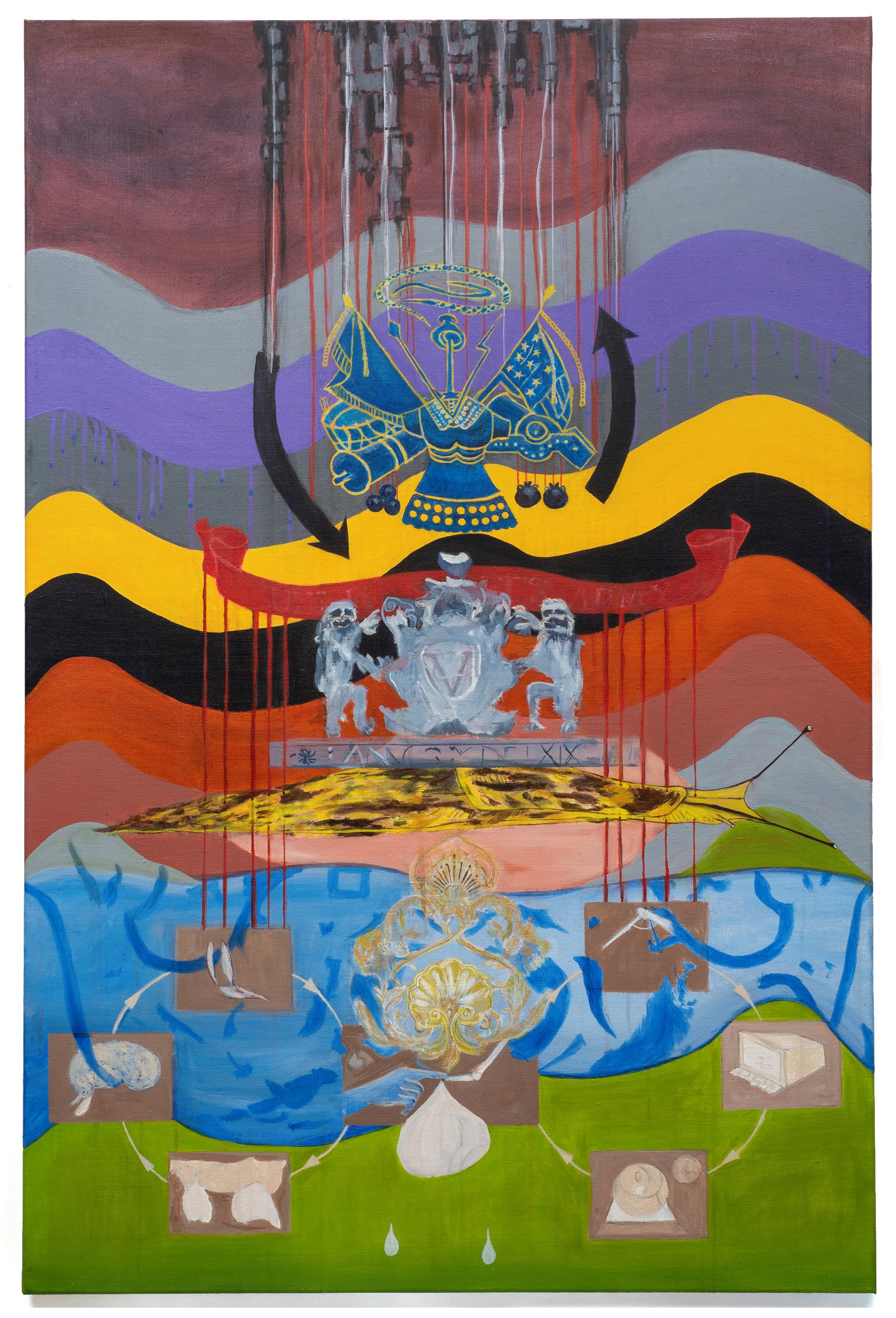 Dept. of War, 135 x 90 cm, acrylic on canvas, 2026