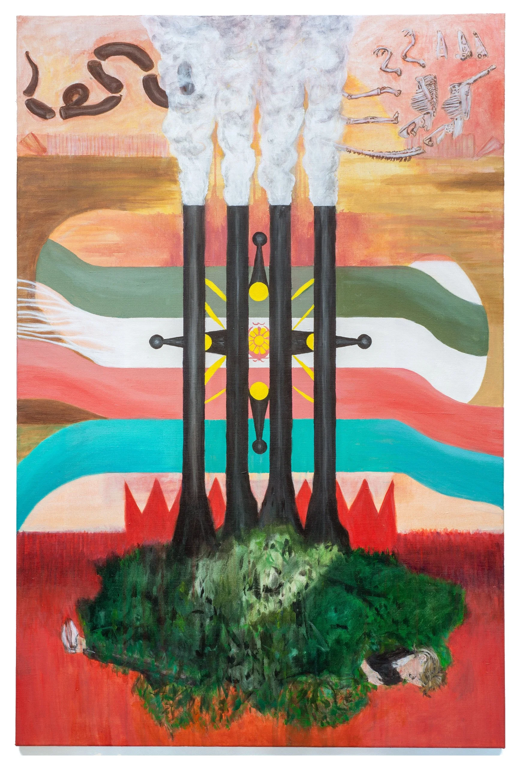 Queendom, 135 x 90 cm, acrylic on canvas, 2026