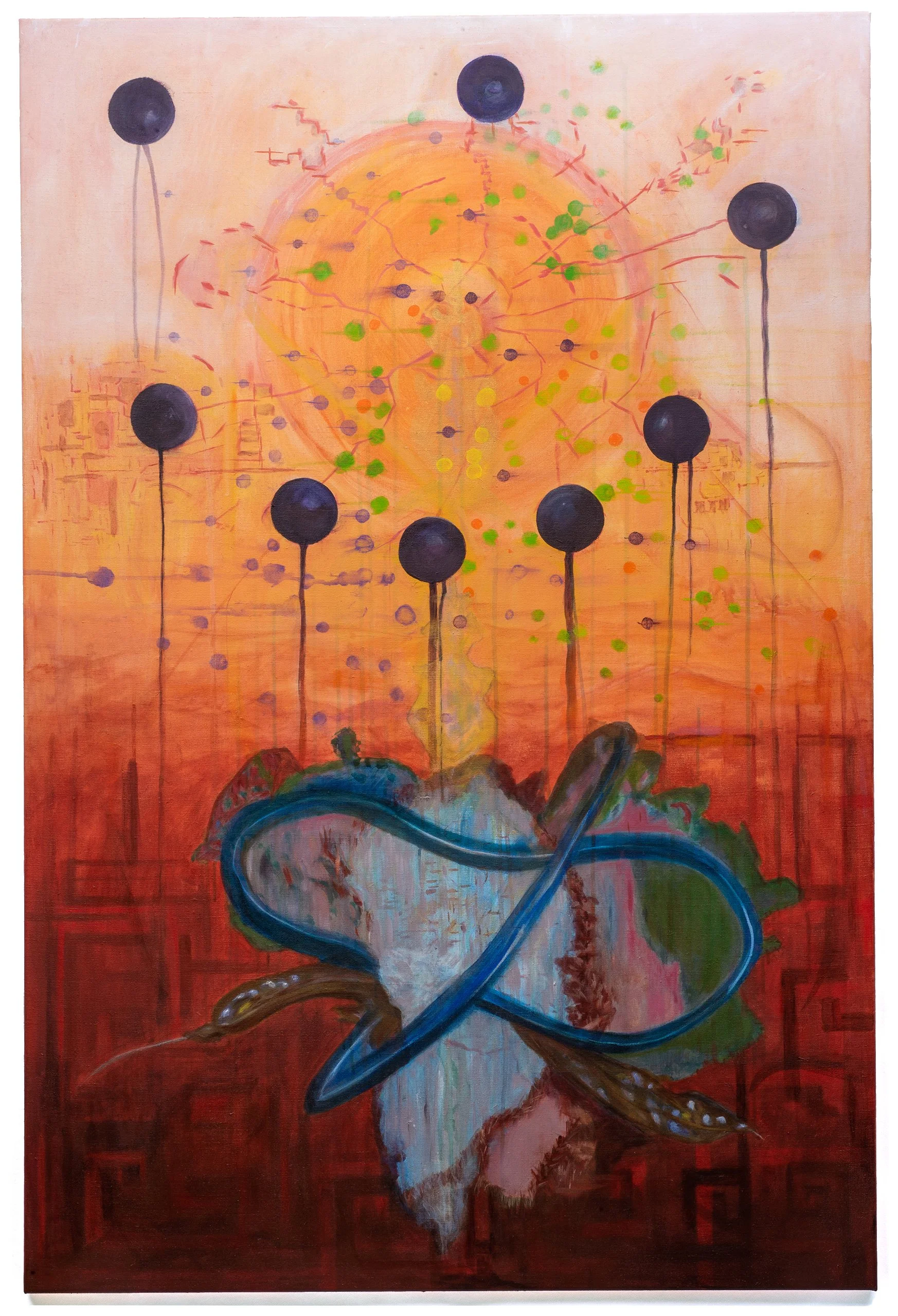 Annex (Operation Absolute Resolve), 135 x 90 cm, acrylic on canvas, 2026