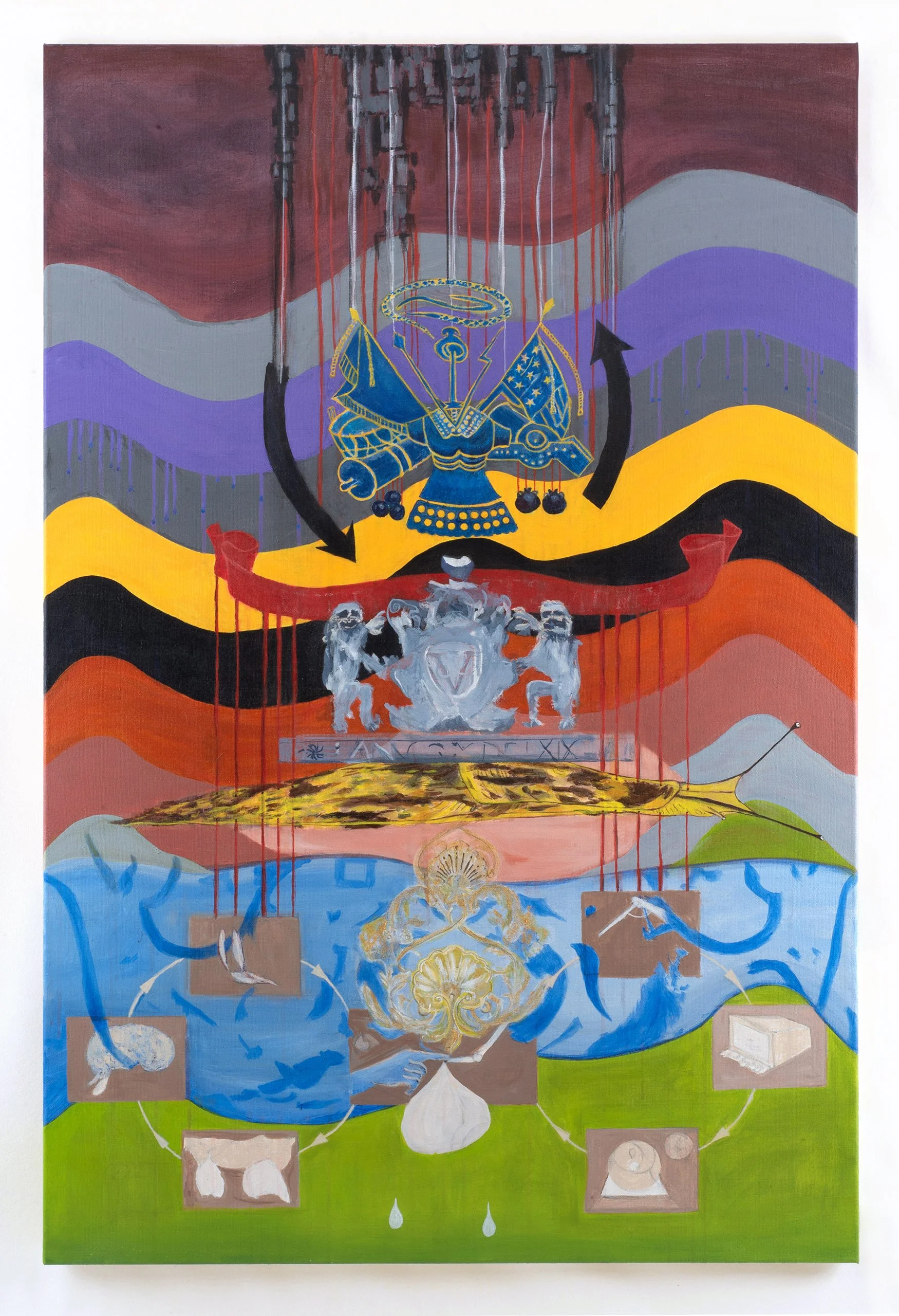 Dept. of War, 135 x 90 cm, acrylic on canvas, 2026